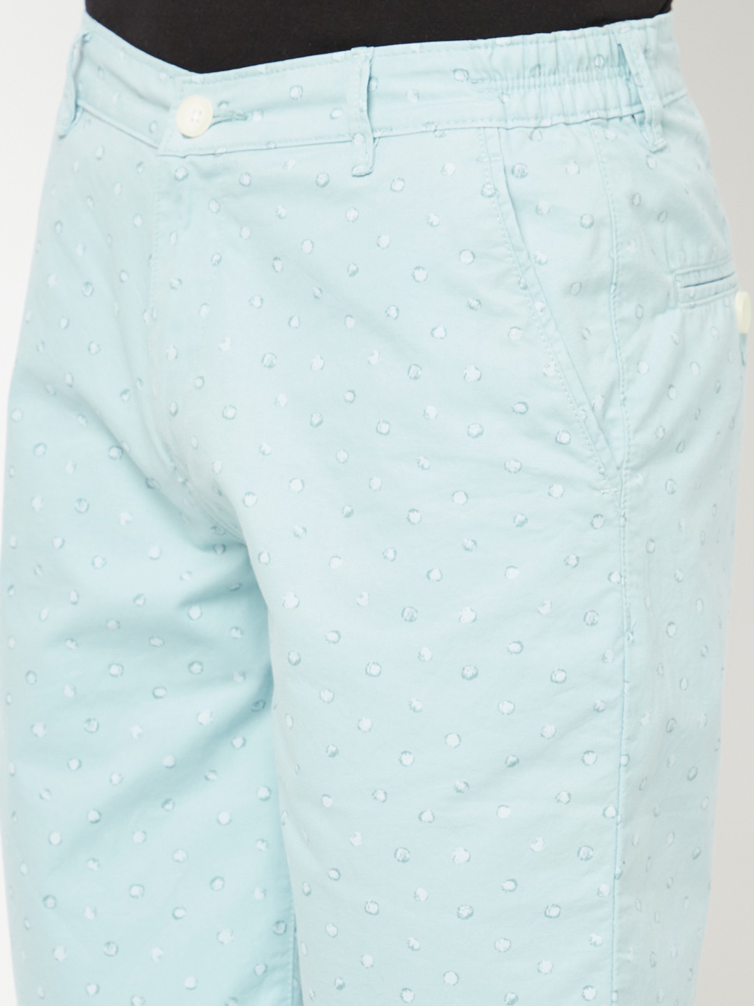 Crimsoune Club Men Mint Green Printed Shorts