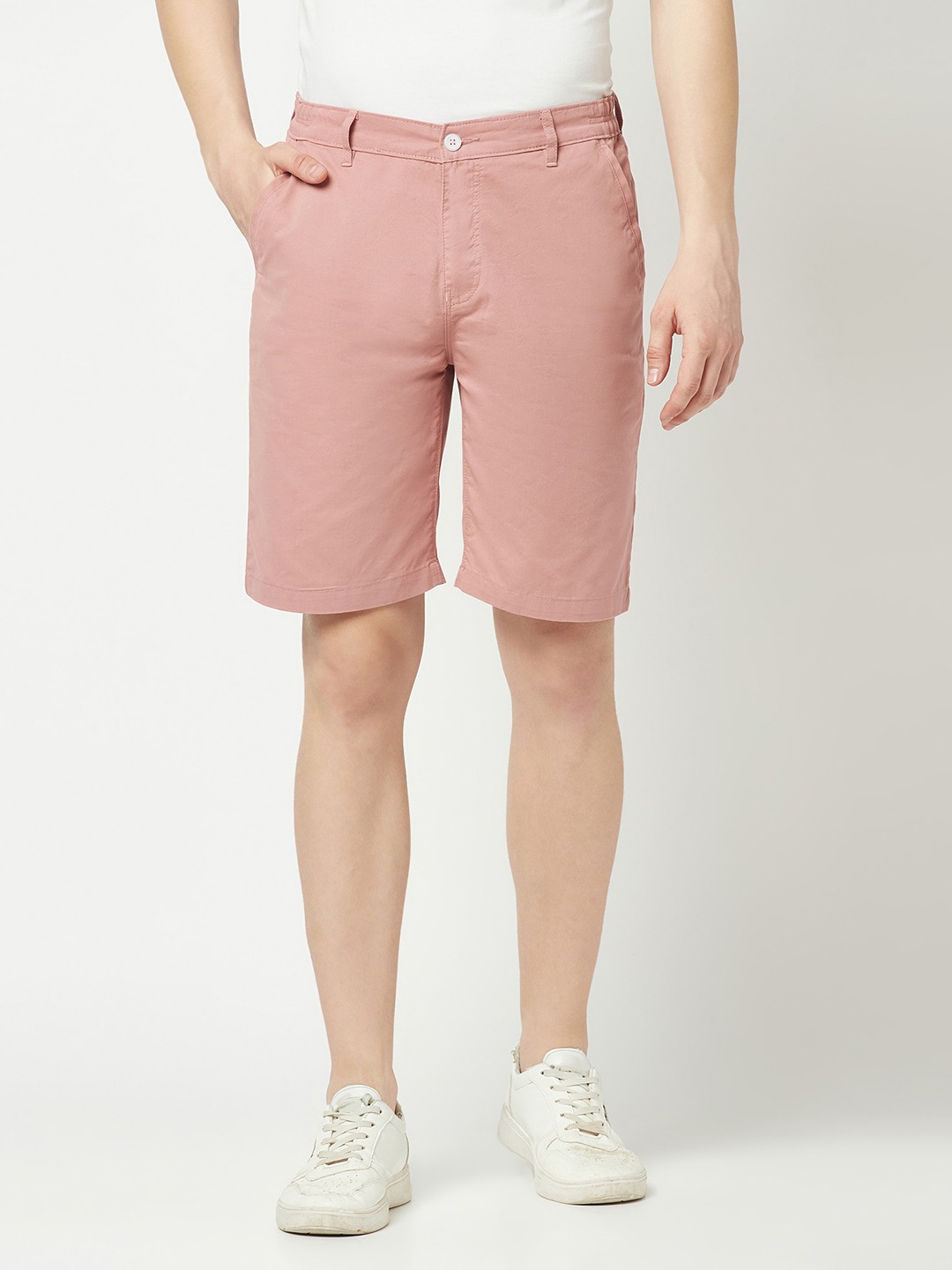 Crimsoune Club Salmon Pink Chino Shorts