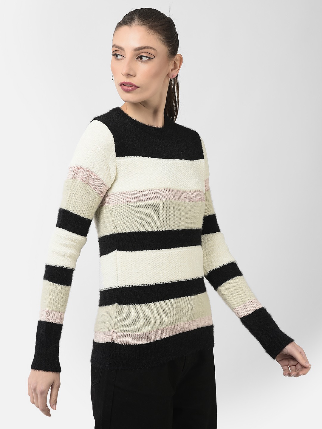 Crimsoune Club Women Colour-Blocked Sweater