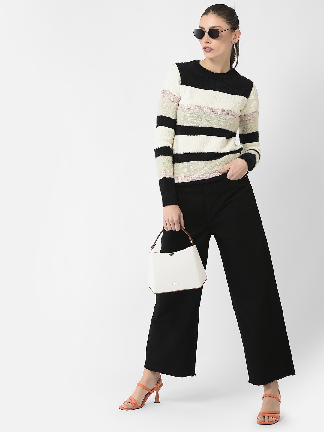 Crimsoune Club Women Colour-Blocked Sweater