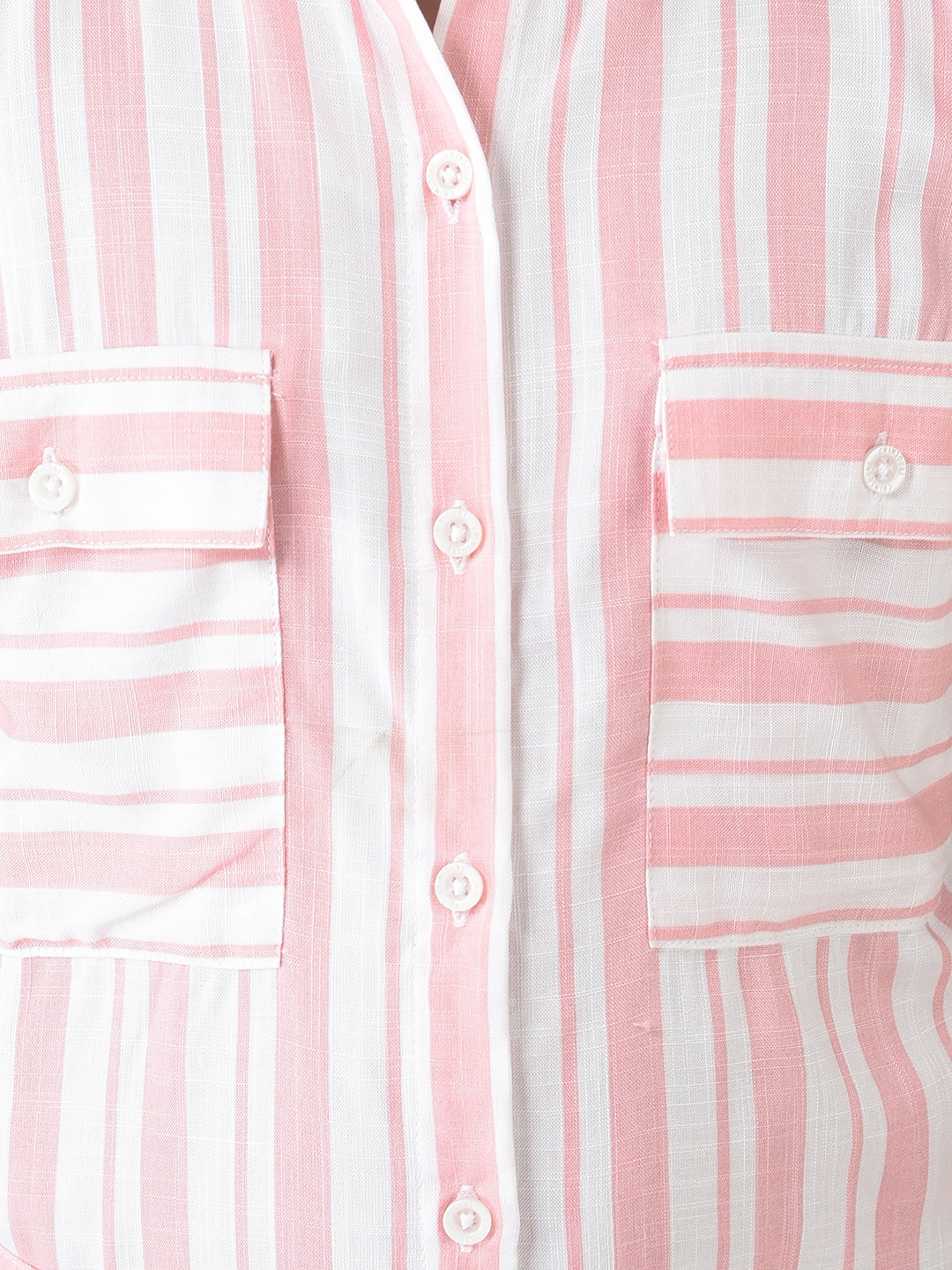 Crimsoune Club | Crimsoune Club Girls Pink Striped Longline Shirt Dress 5