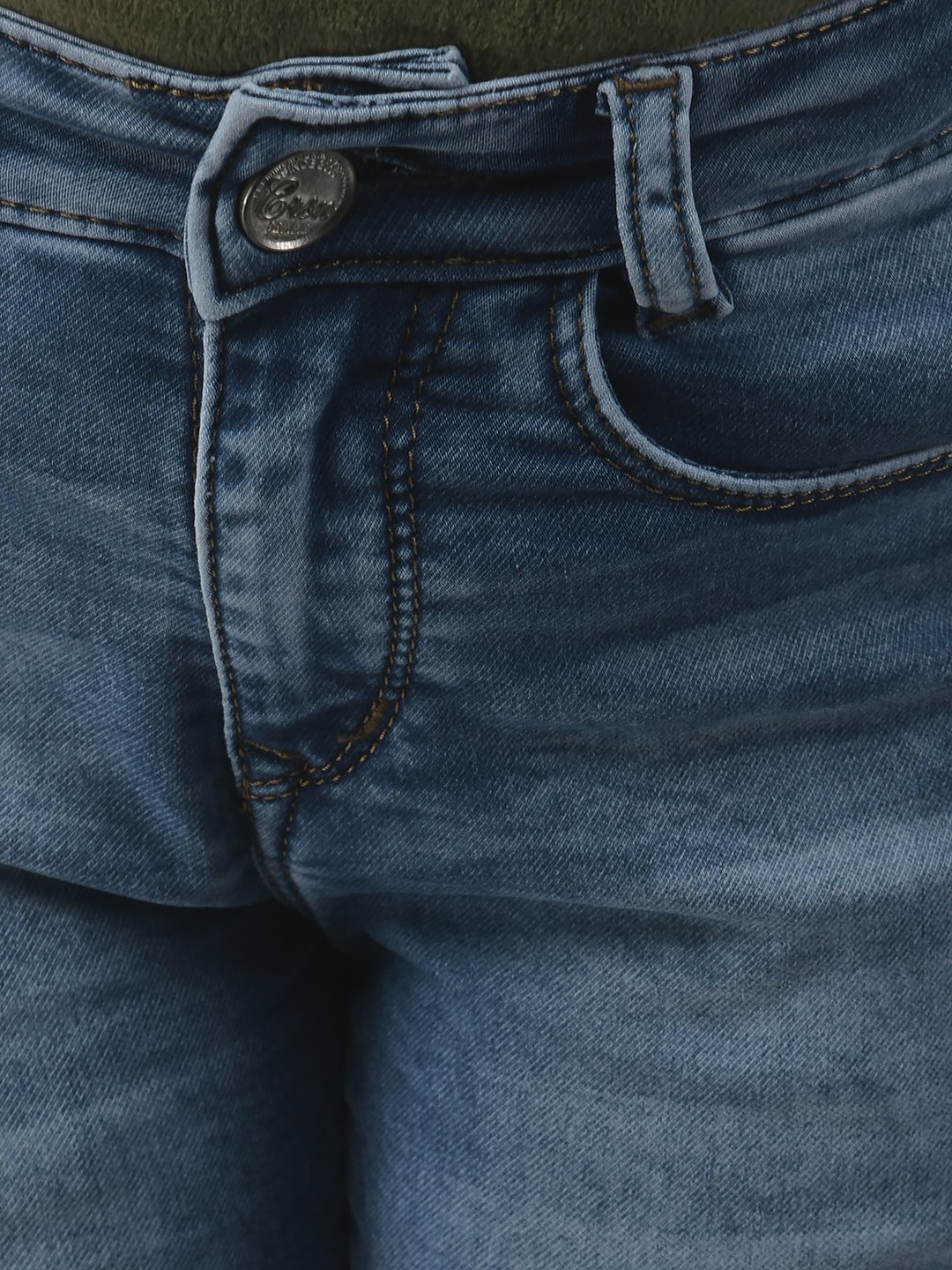 Crimsoune Club Girls Blue Boot-Cut Denims