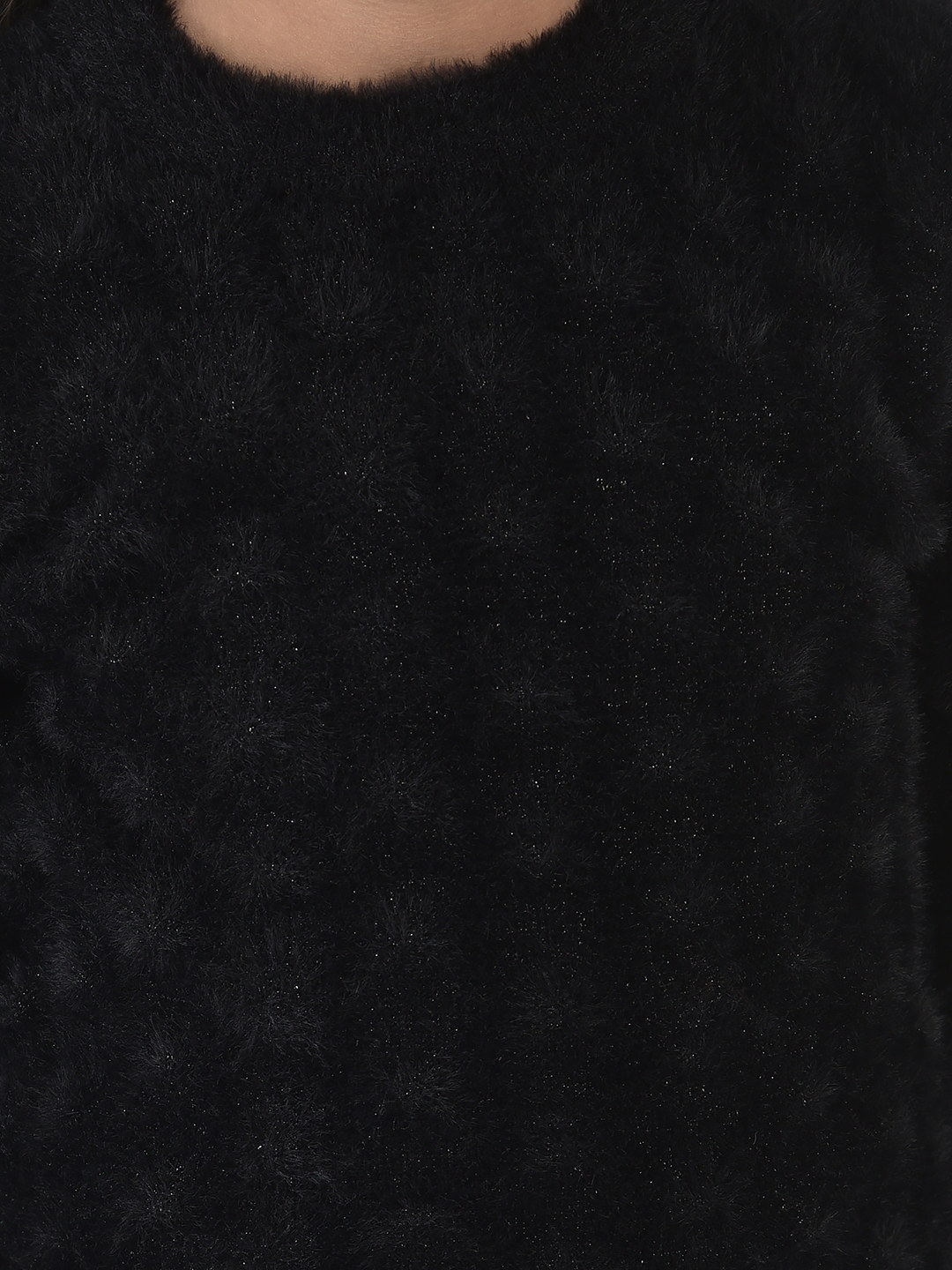 Crimsoune Club | Crimsoune Club Girls Black Sweater in Self-Designed Print 5