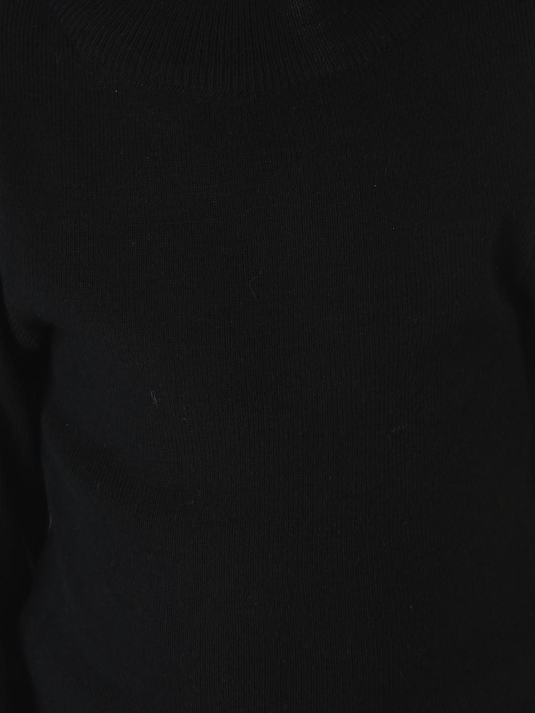 Crimsoune Club Girls Black Knitwear with Cuffed Sleeves