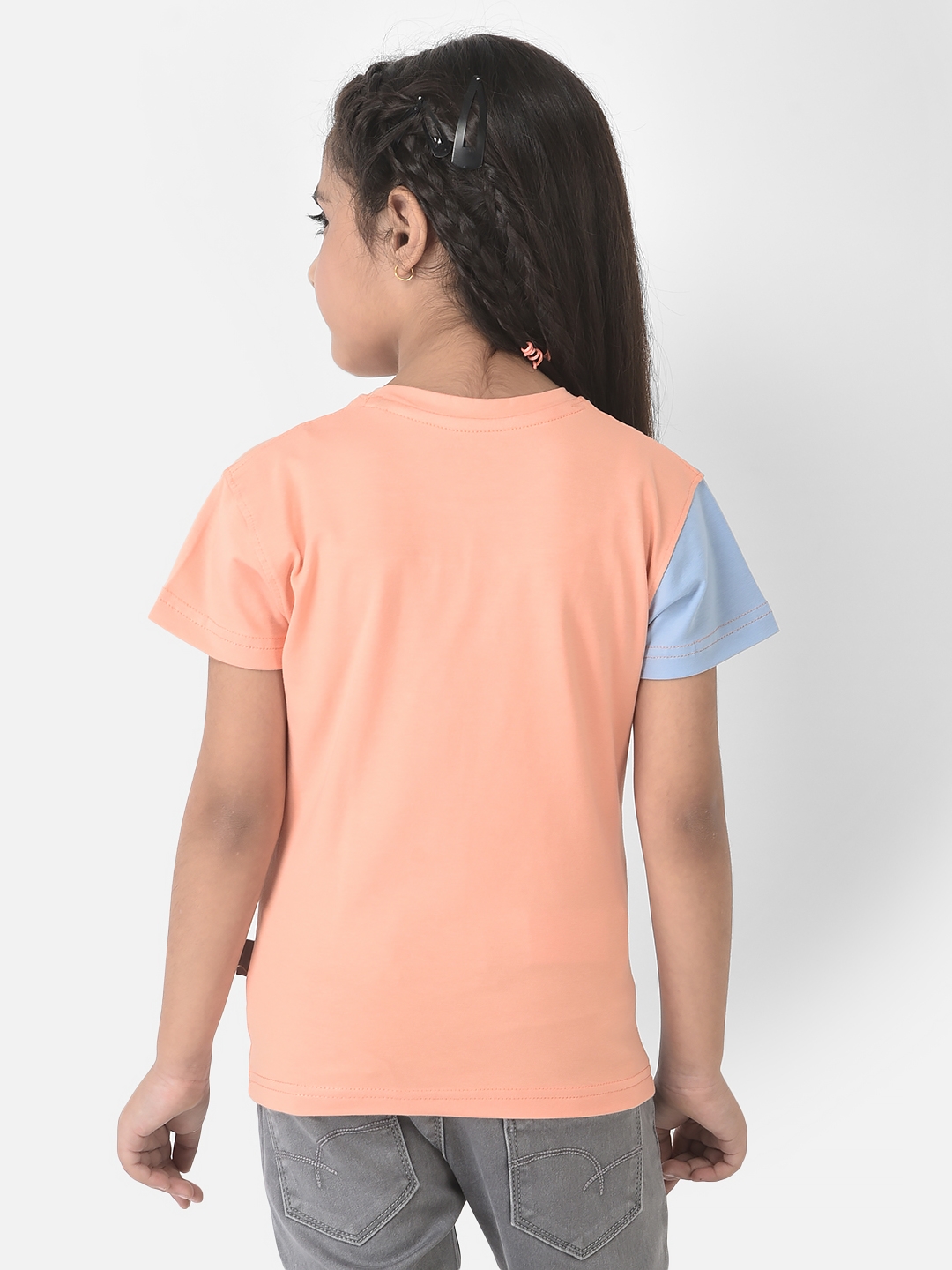 Crimsoune Club | Crimsoune Club Girls Multi-Coloured T-Shirt with Colour-Block Styling 1