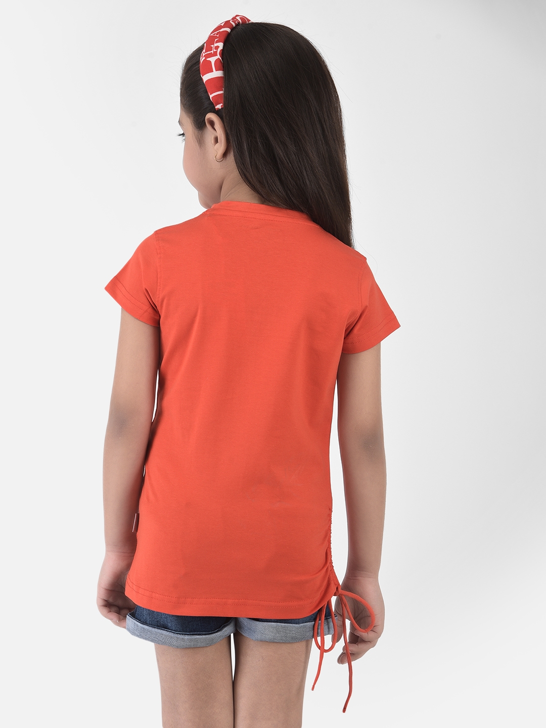 Crimsoune Club | Crimsoune Club Sunrise Orange Typographic T-shirt 1