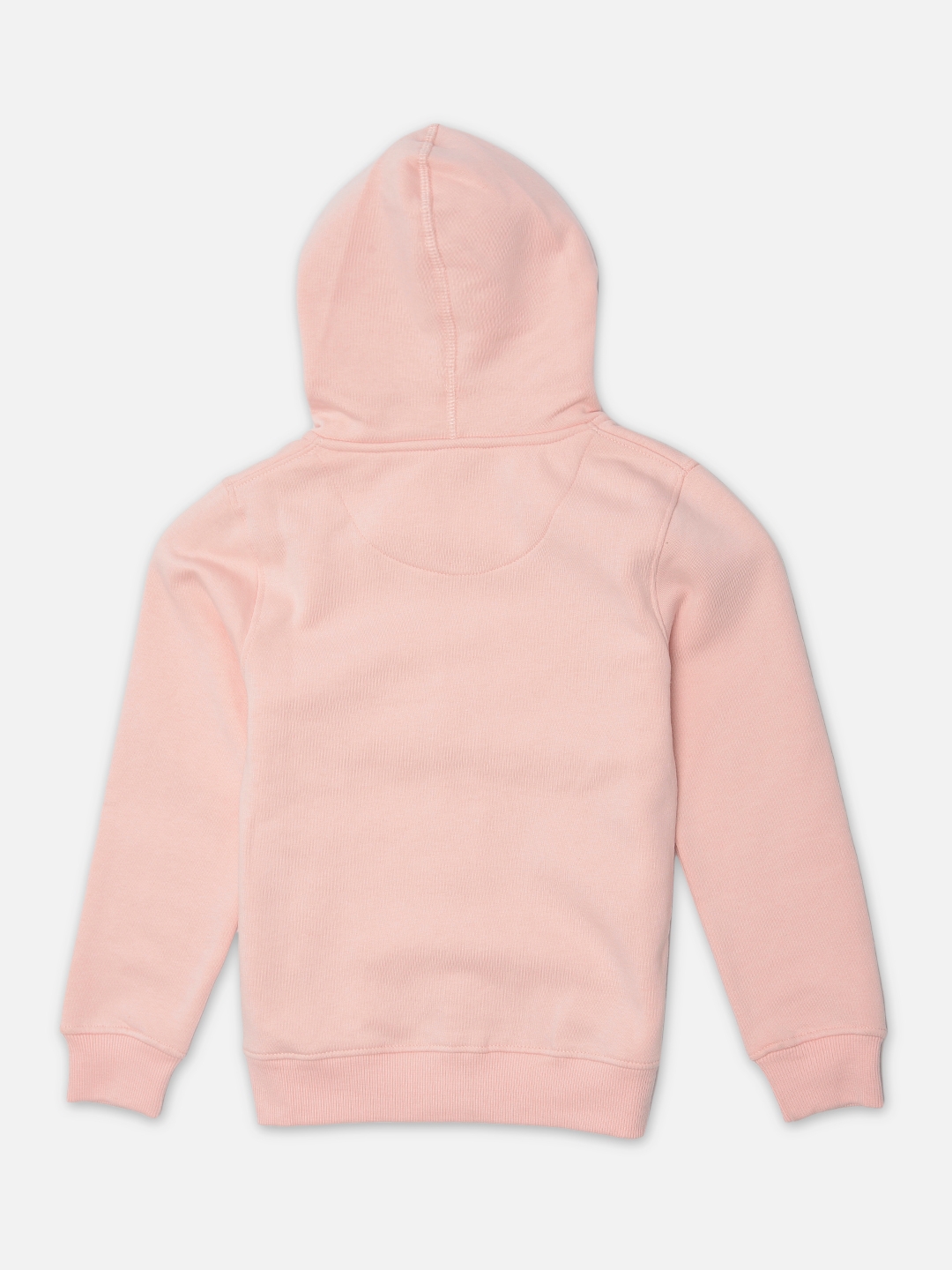 Crimsoune Club | Crimsoune Club Girls Pink Solid Hooded Sweatshirt 1