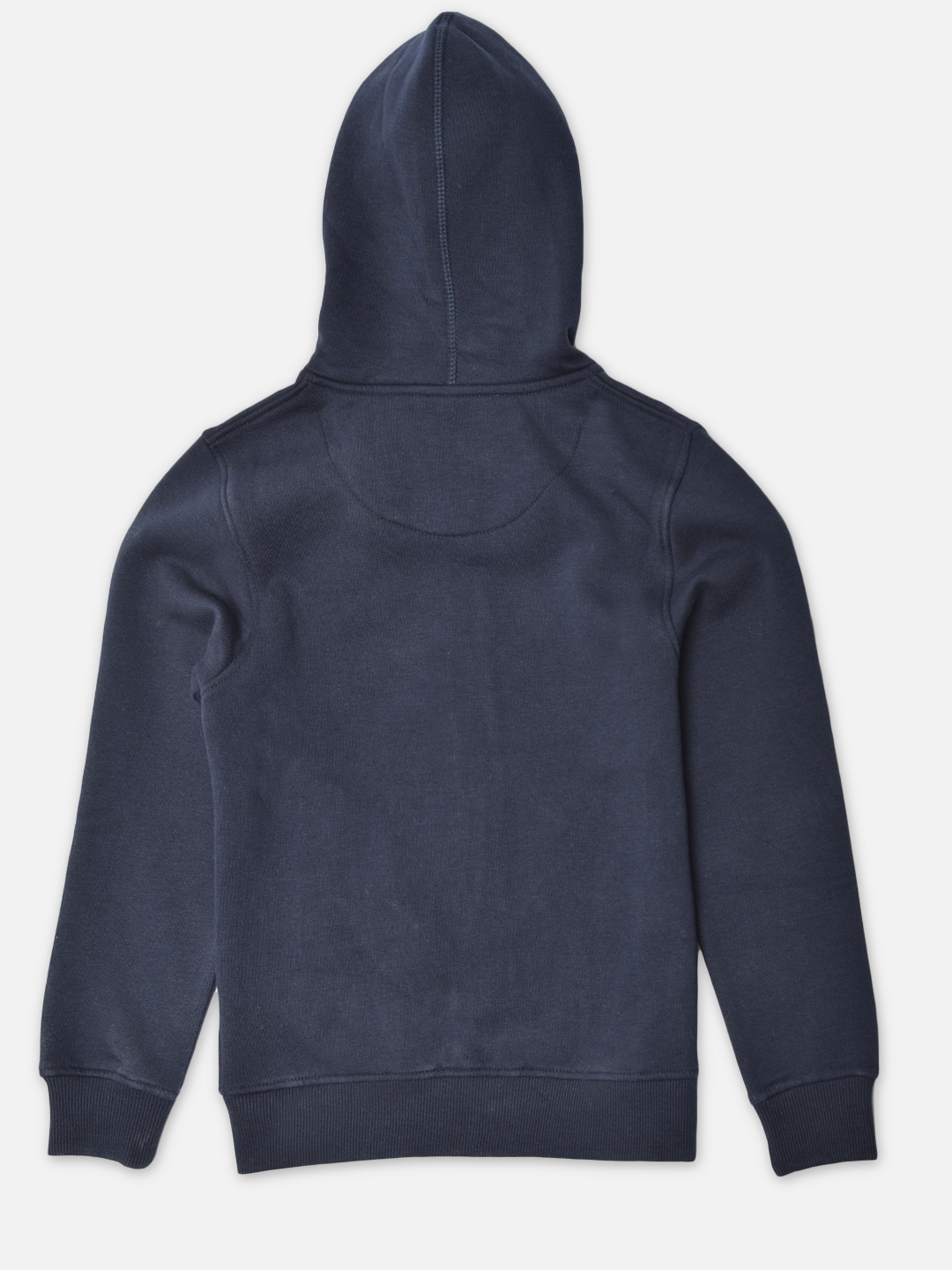 Crimsoune Club | Crimsoune Club Girls Navy Blue Solid Hooded Sweatshirt 1