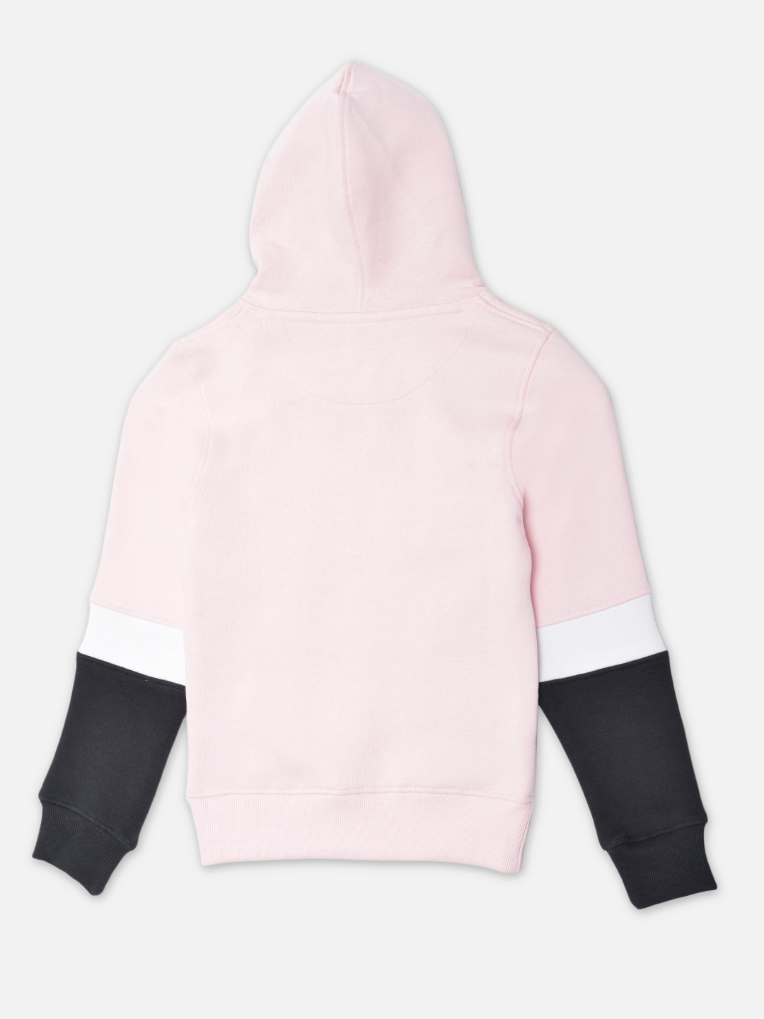 Crimsoune Club | Crimsoune Club Girls Pink Colourblocked Hooded Sweatshirt 1