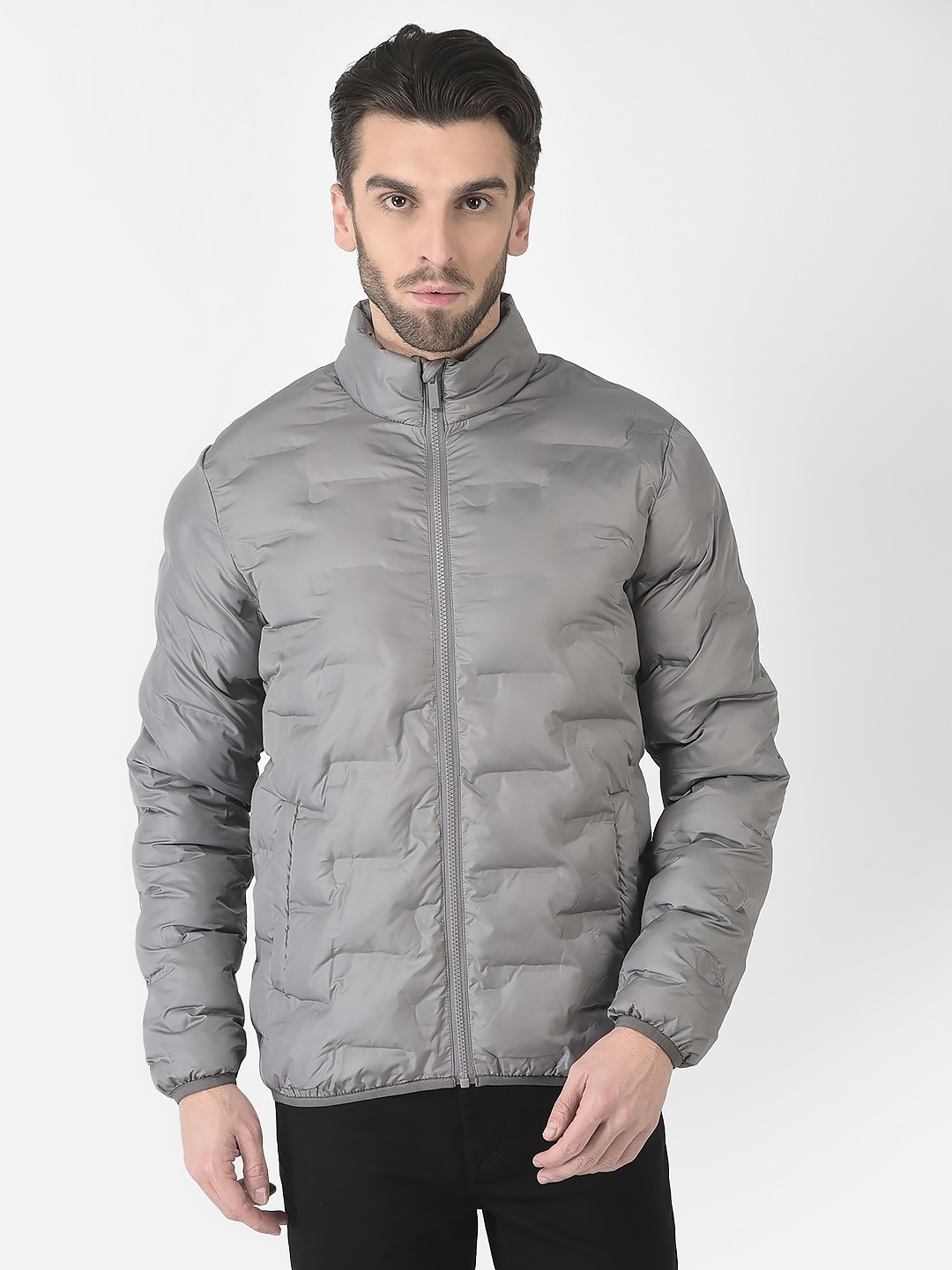 Crimsoune Club Men Grey Light Padded Jacket