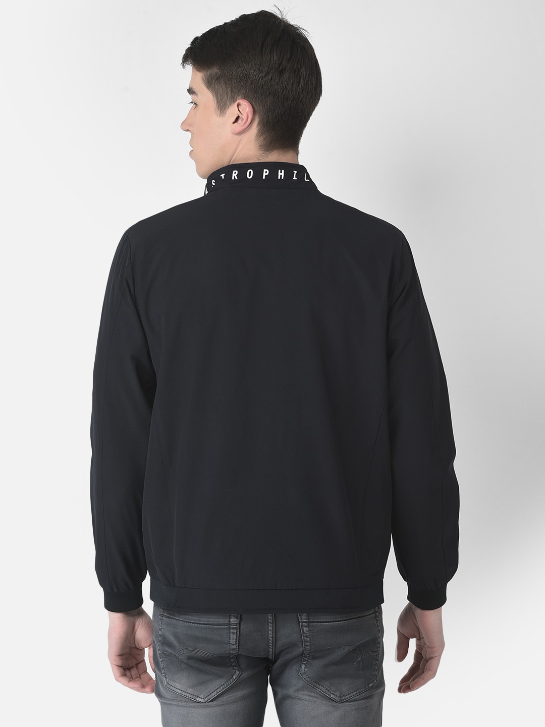 Crimsoune Club Men Navy Blue Athletic Jacket