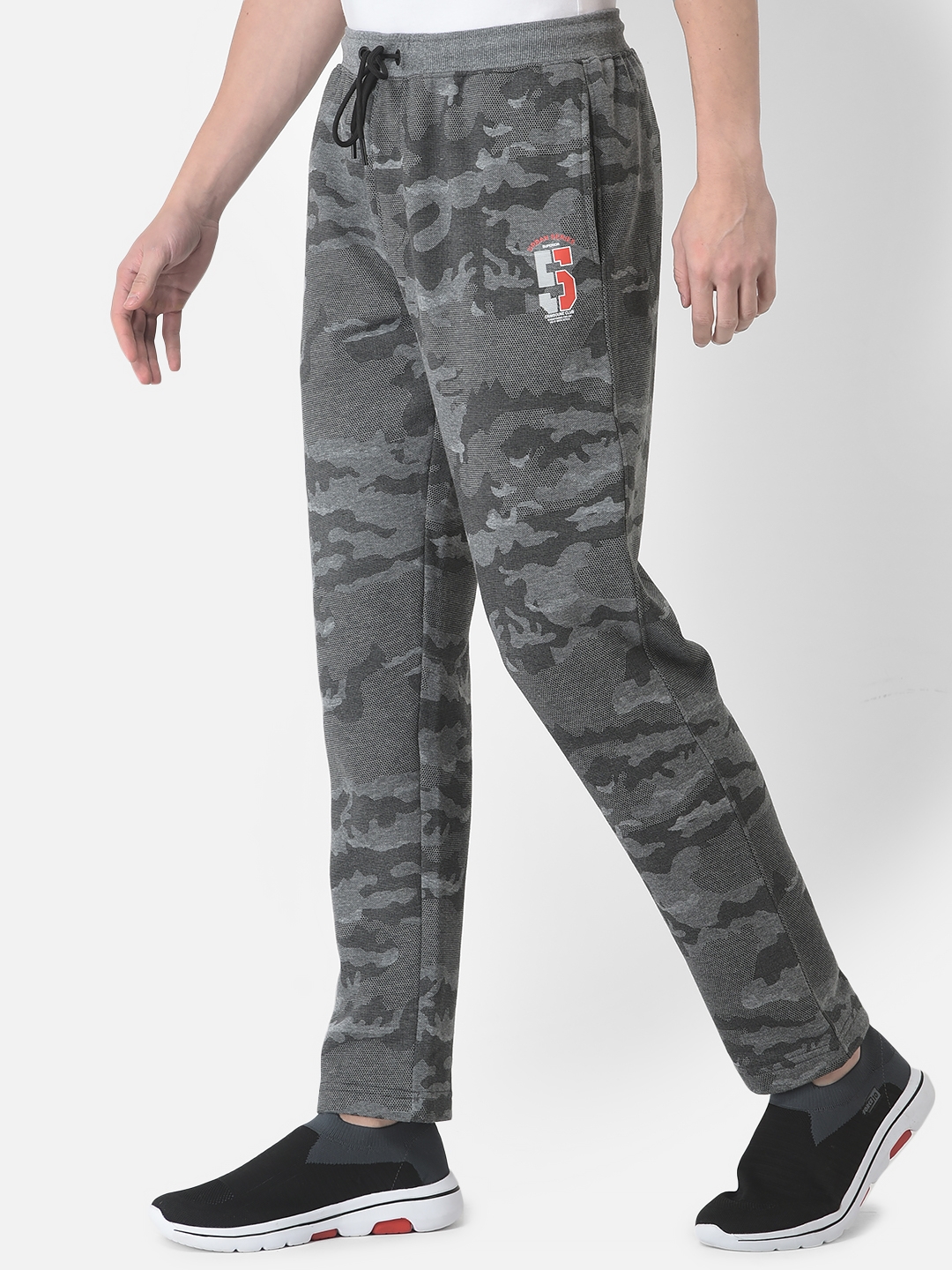 Crimsoune Club | Crimsoune Club Men Grey Camouflage Print Track Pants 2