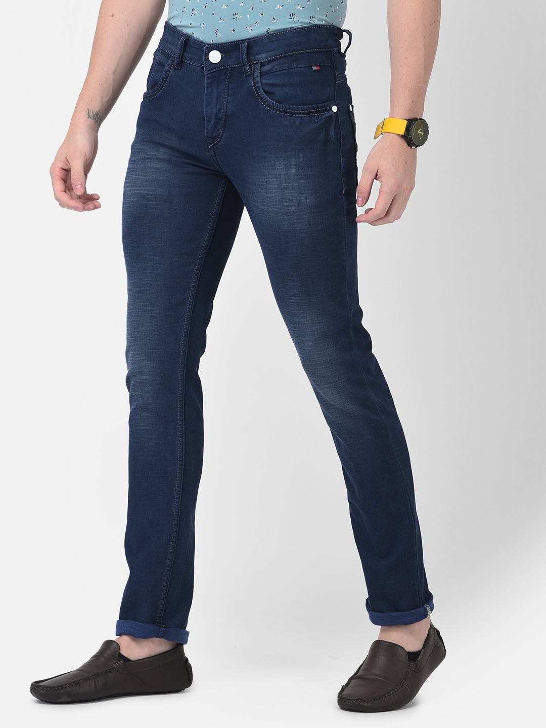 Grey Light Fade Jeans- Crimsoune Club | Free Shipping | COD