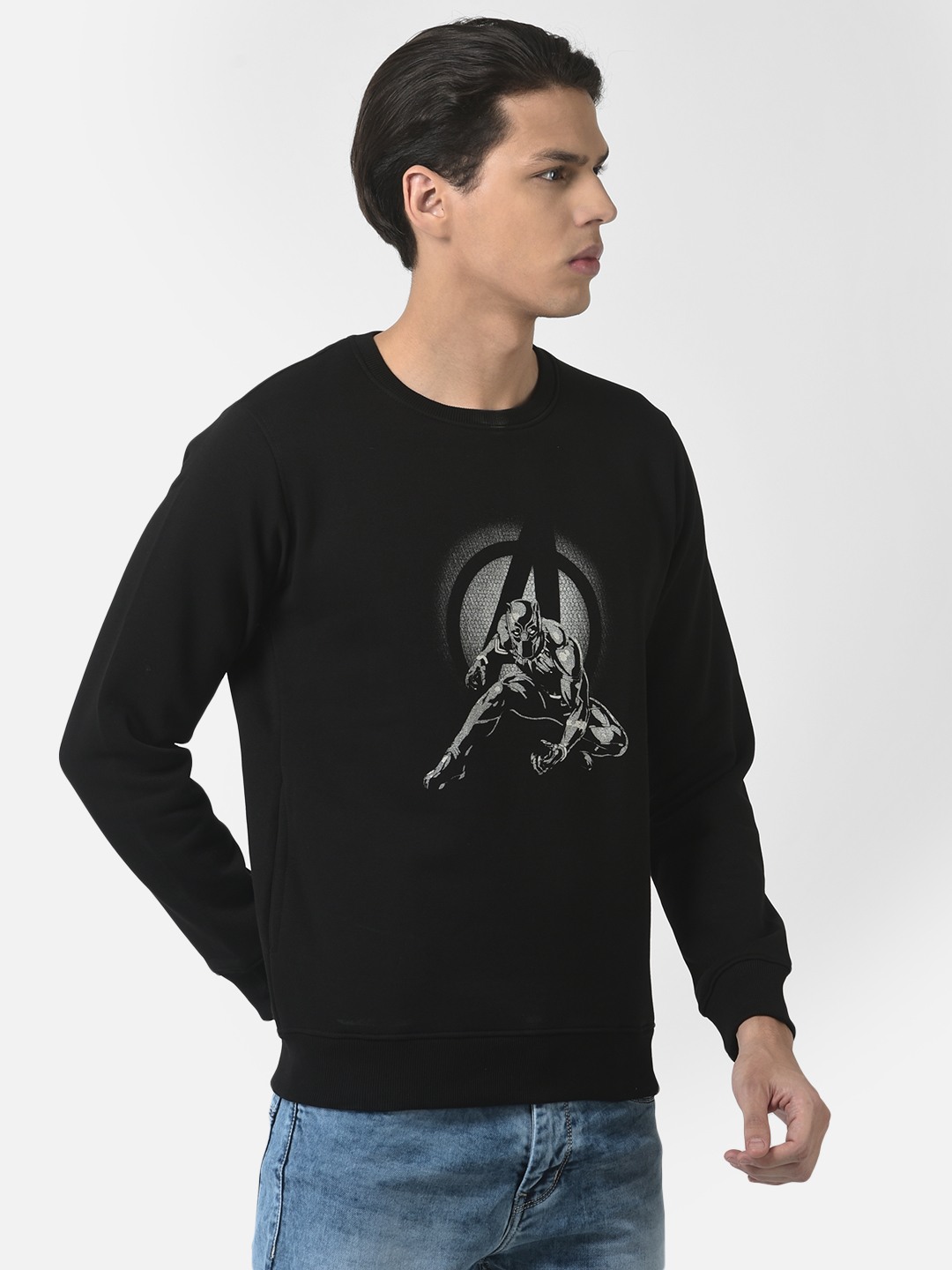Crimsoune Club Men Superhero Sweatshirt in Pullover Style 