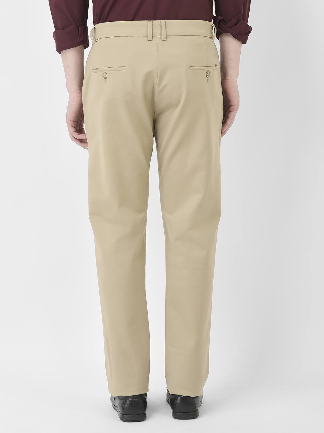 Buy Crimsoune Club Dark Grey Slim Fit Flat Front Trousers for Men's Online  @ Tata CLiQ