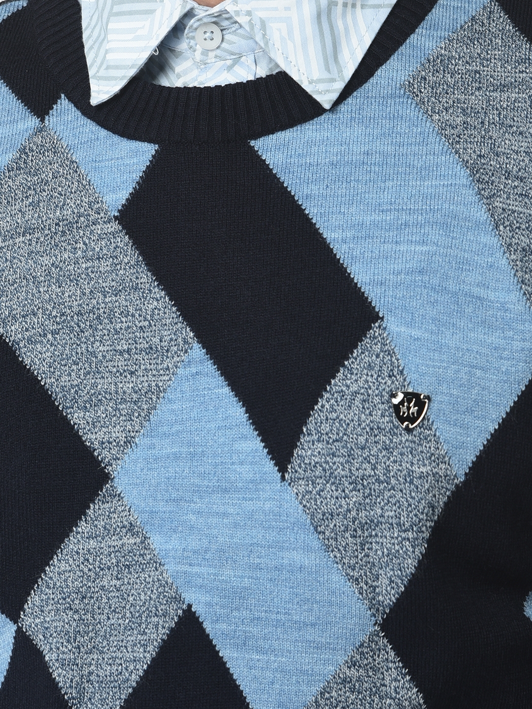 Crimsoune Club | Crimsoune Club Men Sweater in Diamond Print  7