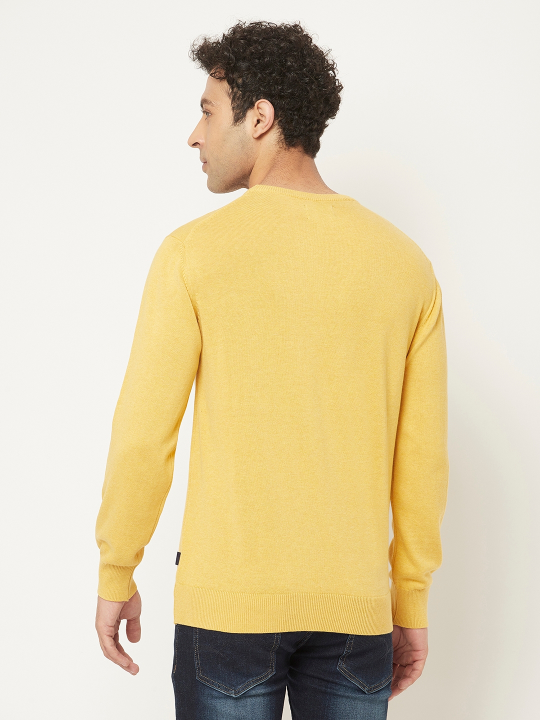Crimsoune Club | Crimsoune Club Men Yellow Sweater in Pure Cotton 3