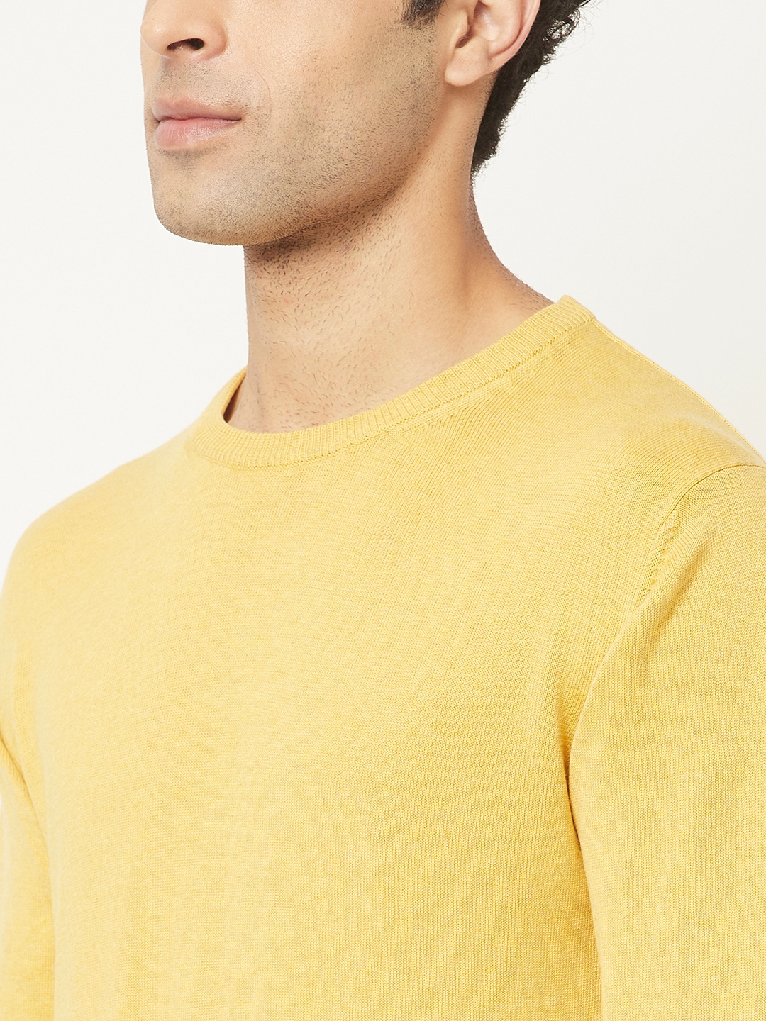 Crimsoune Club | Crimsoune Club Men Yellow Sweater in Pure Cotton 5
