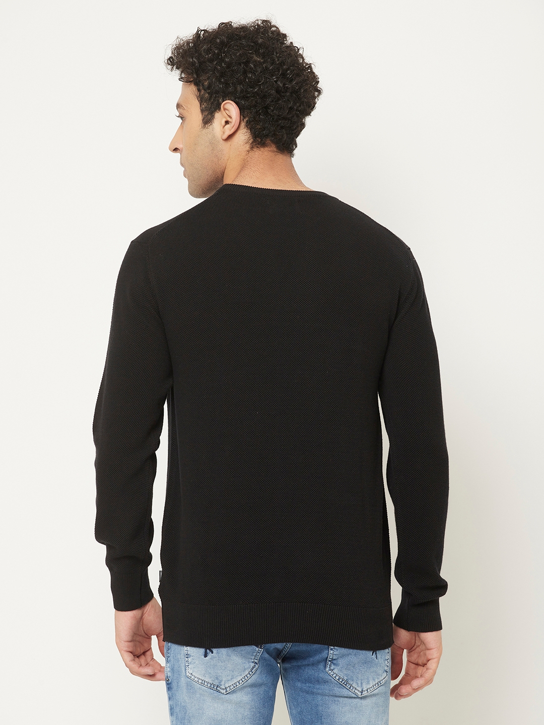 Crimsoune Club | Crimsoune Club Men Black Sweater in Regular Cut  3
