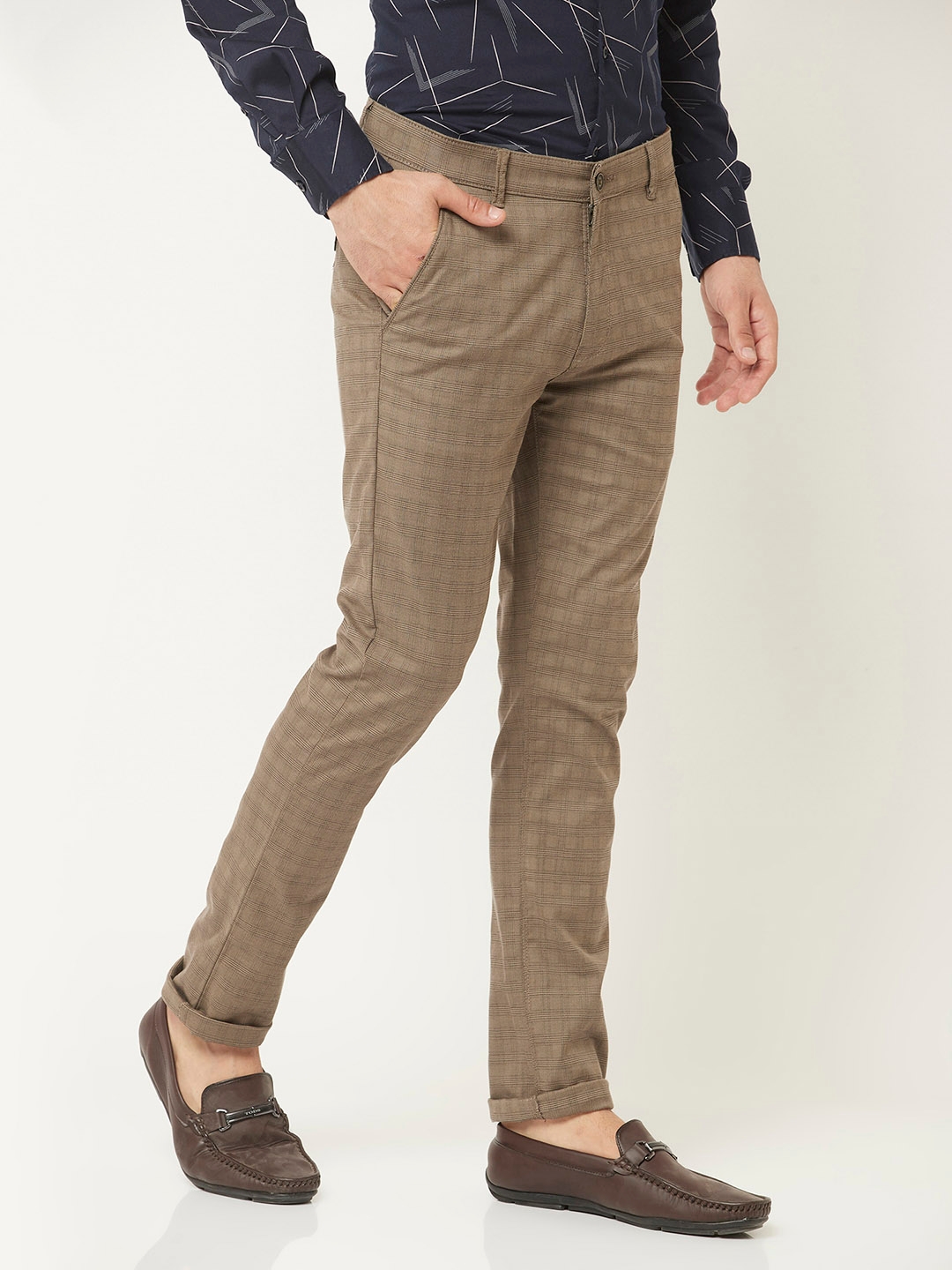 Buy Crimsoune Club Men's Olive Trousers(28) at Amazon.in