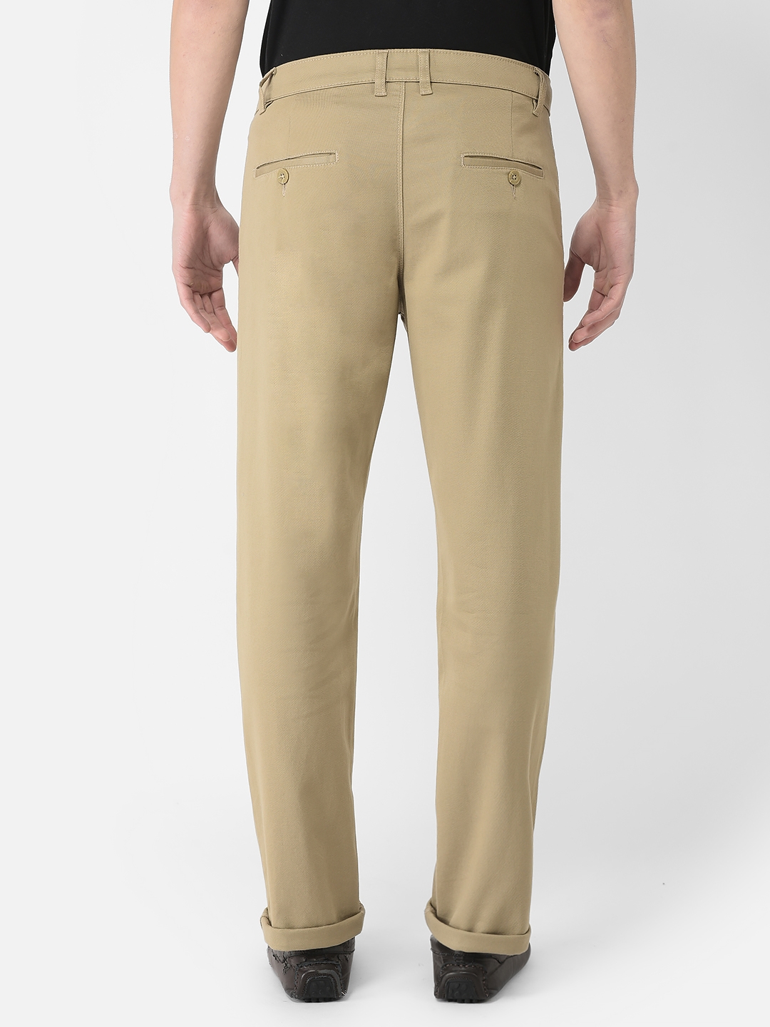 Buy CRIMSOUNE CLUB Brown Men's Solid Slim Fit Lounge Pants | Shoppers Stop