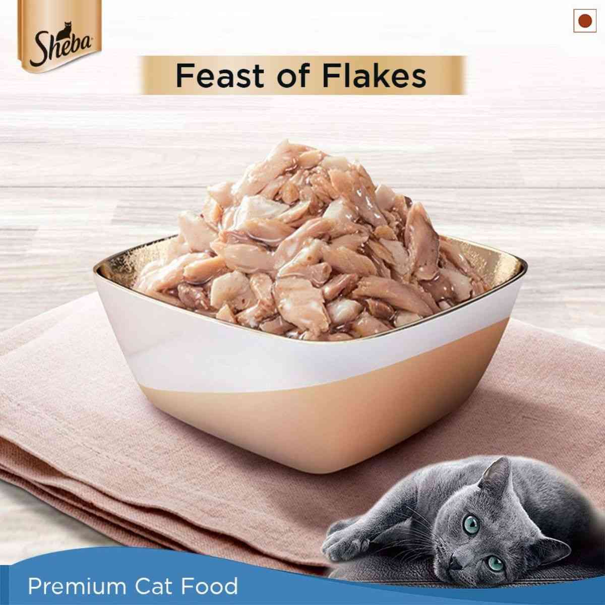 Sheba Premium Fish Mix Maguro & Bream Wet Cat Food - 35 g