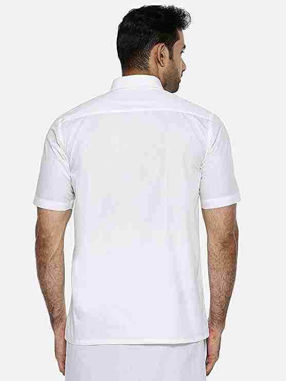 Ramraj Cotton White Shirt for Men