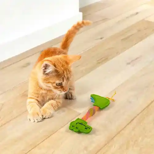 Barkbutler Fofos Crocodile Flick Tube Catnip Toy for Cats