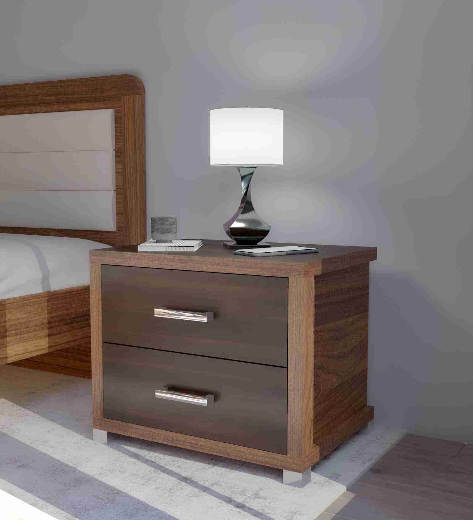 neudot Denver Bedside Table - Leon Teak (DIY)