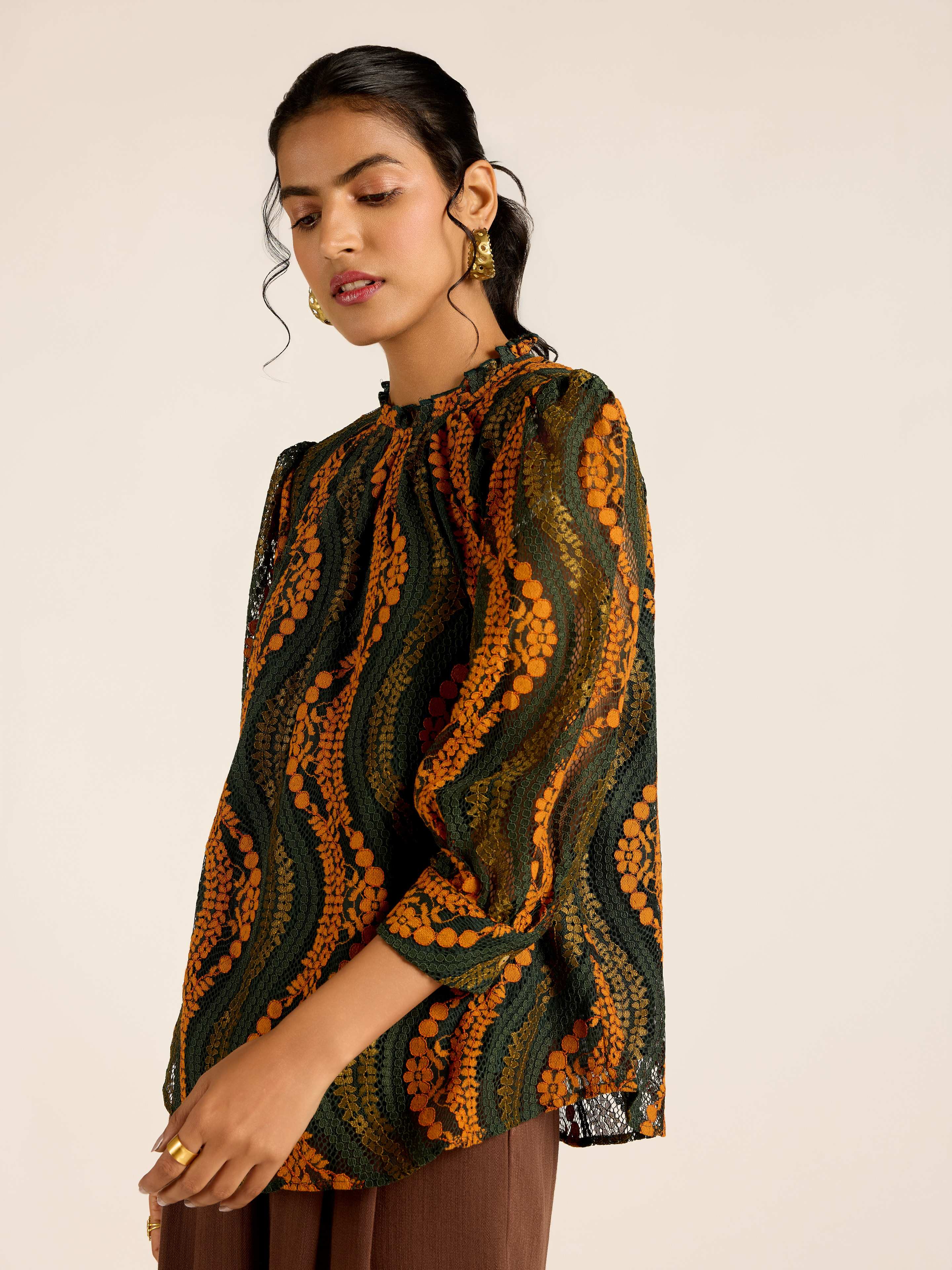 GREEN MARGO TOP