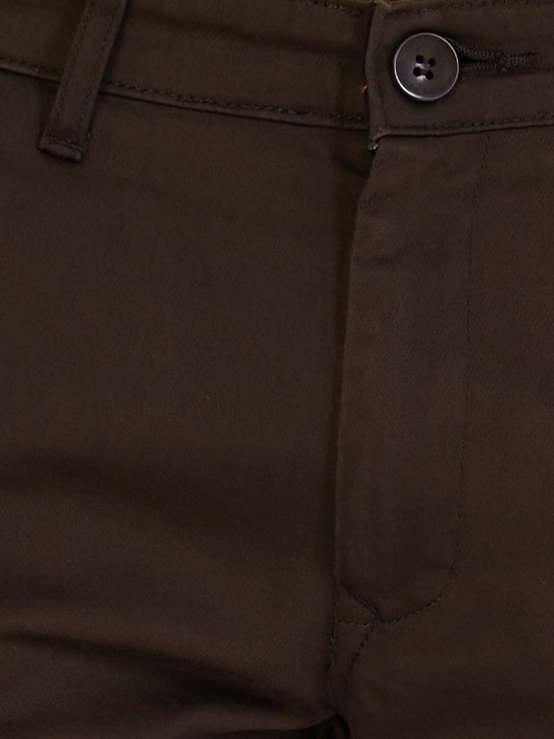 D'cot by Donear | D'cot by Donear Men's Brown Cotton Trousers 5