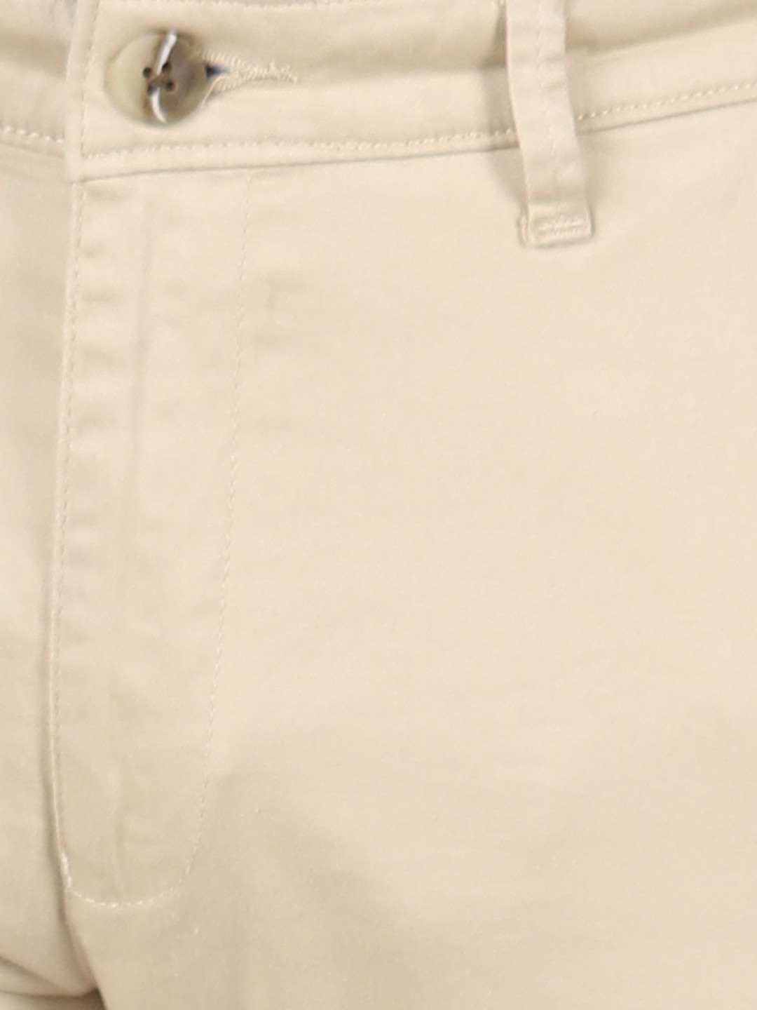 D'cot by Donear Men's Beige Cotton Trousers