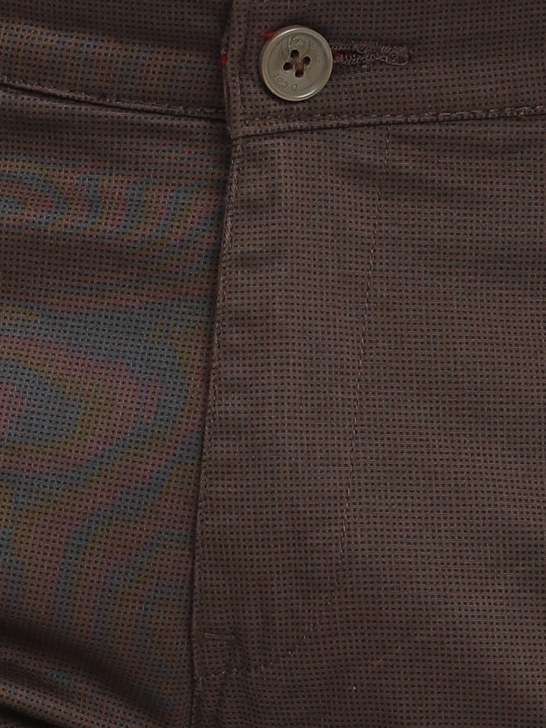D'cot by Donear | D'cot by Donear Men's Brown Cotton Trousers 5