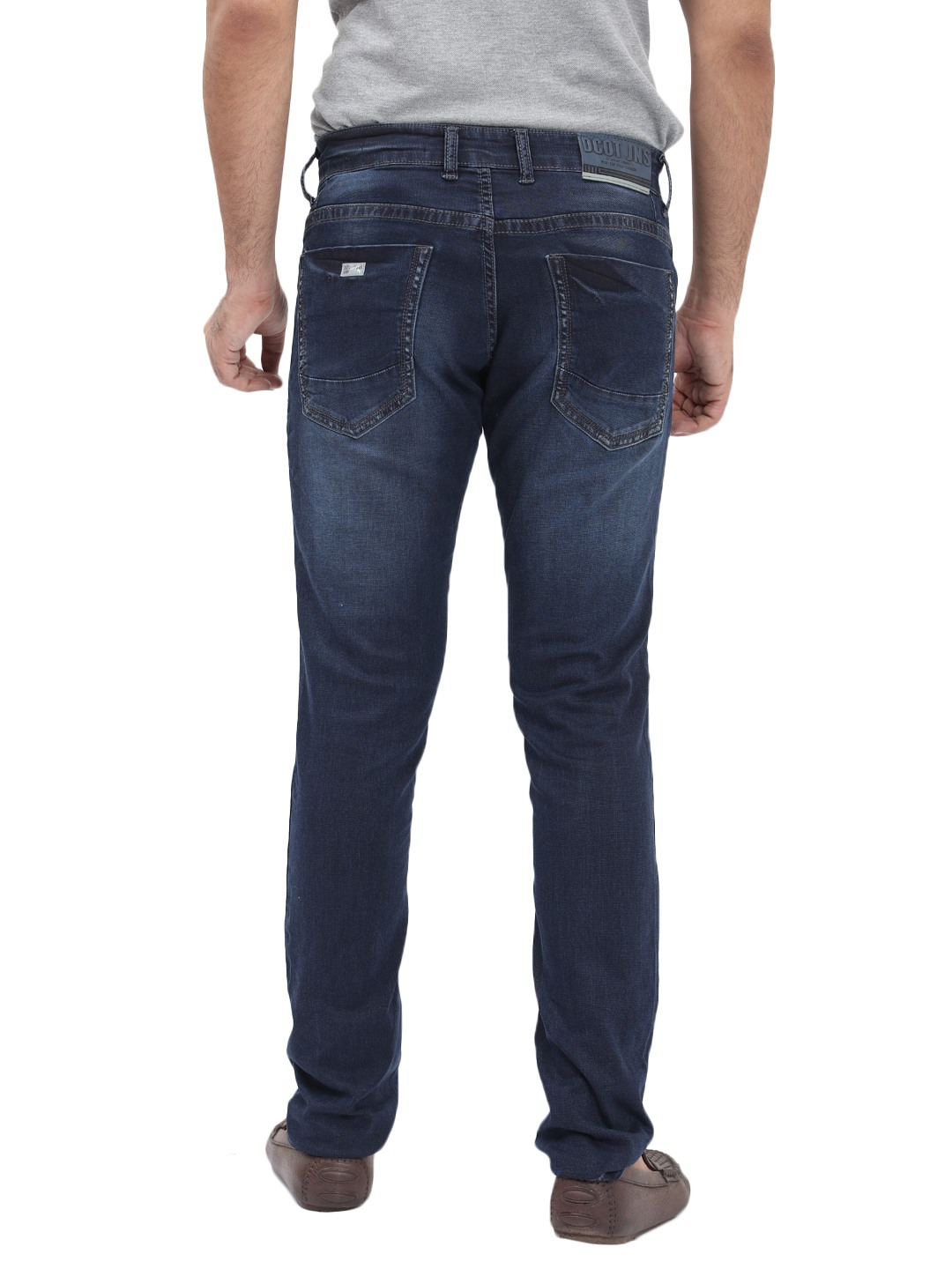 D'cot by Donear Men's Navy Blue Cotton Jeans