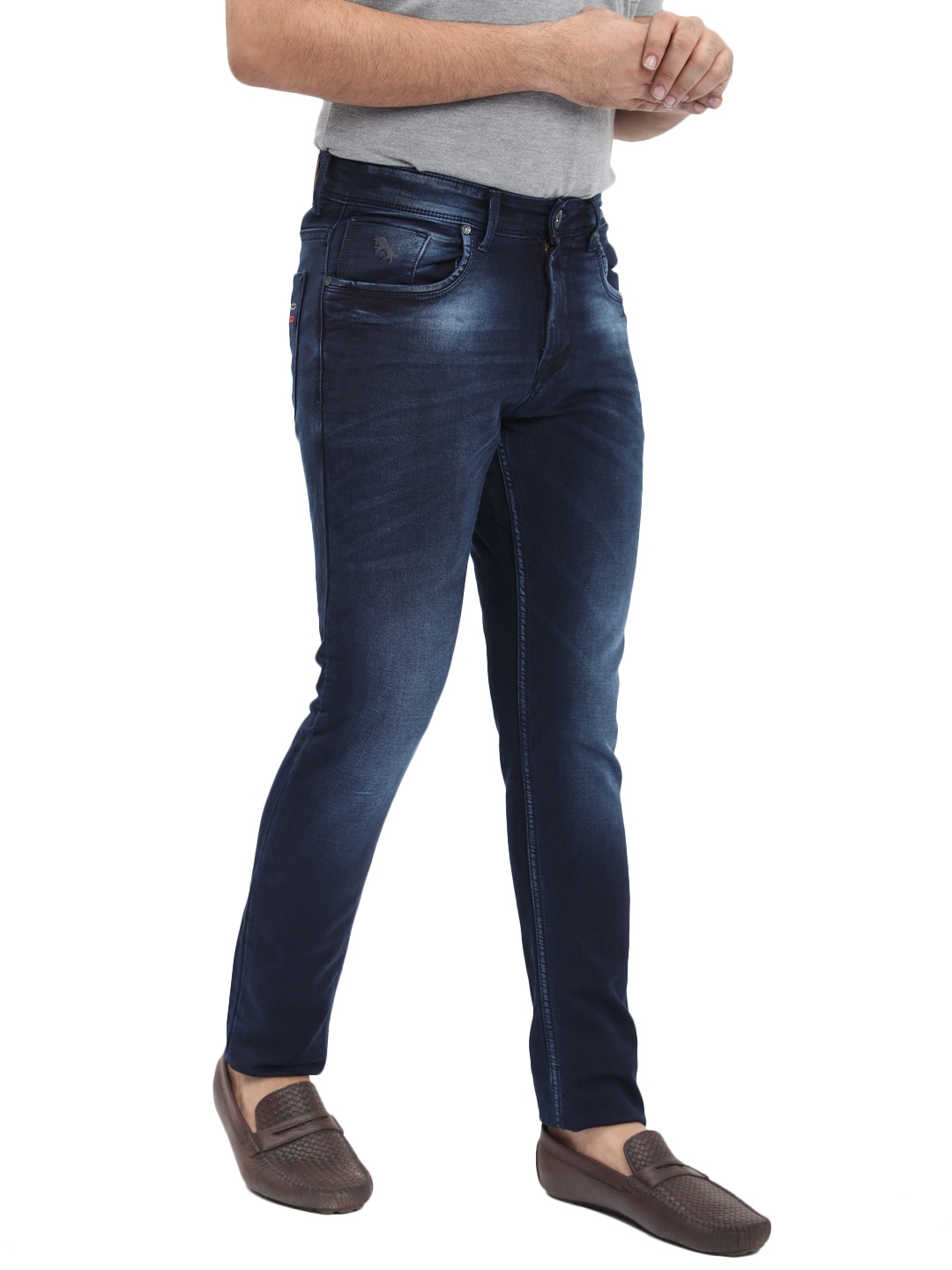 Classic Pocket 99% Cotton Men's Jeans Straight Denim Pants Business Stretch  Light Blue Trousers Male Large Size 33 34 36 38 40 - AliExpress