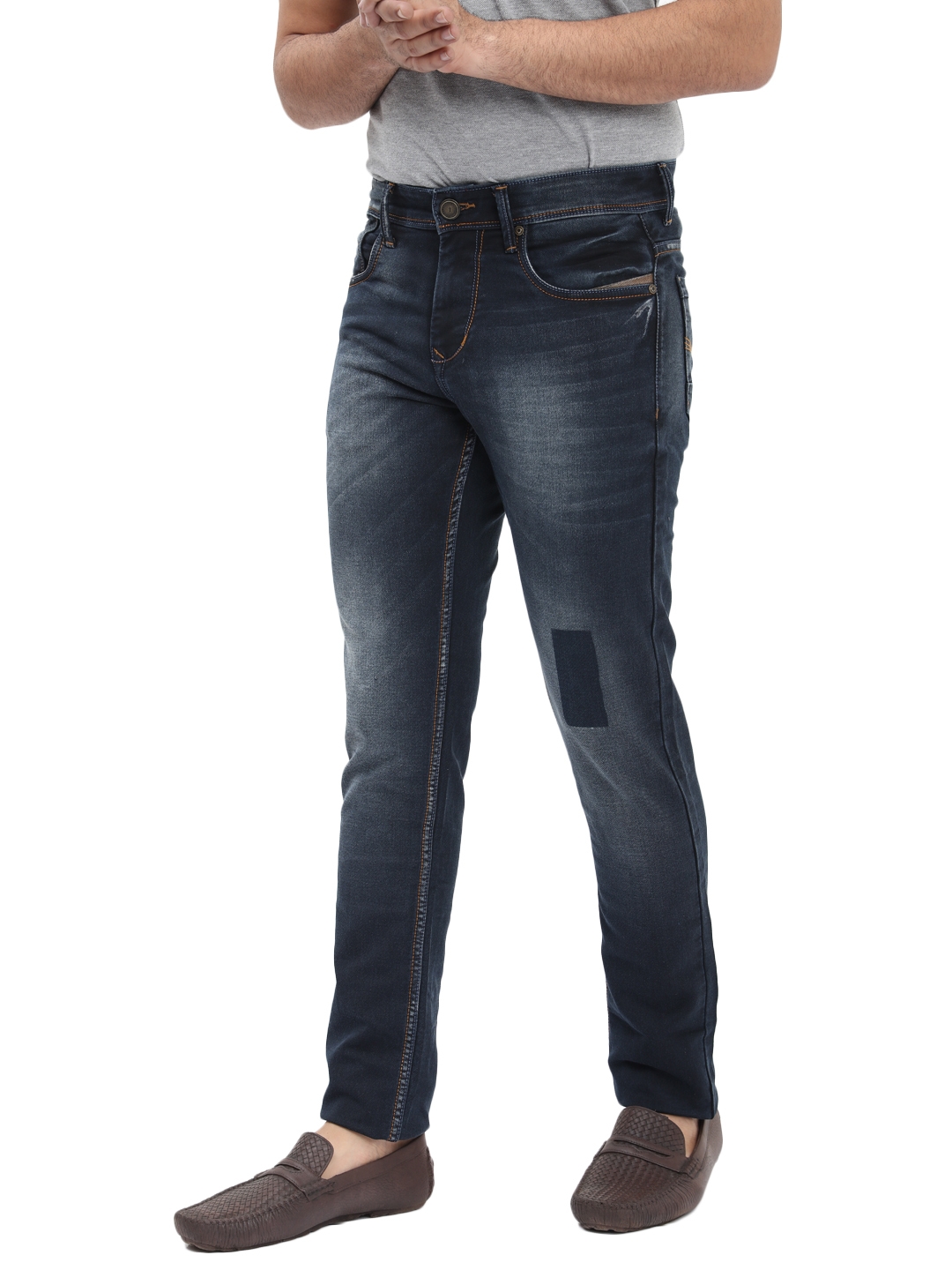 D'cot by Donear | D'cot by Donear Men's Blue Cotton Jeans 1