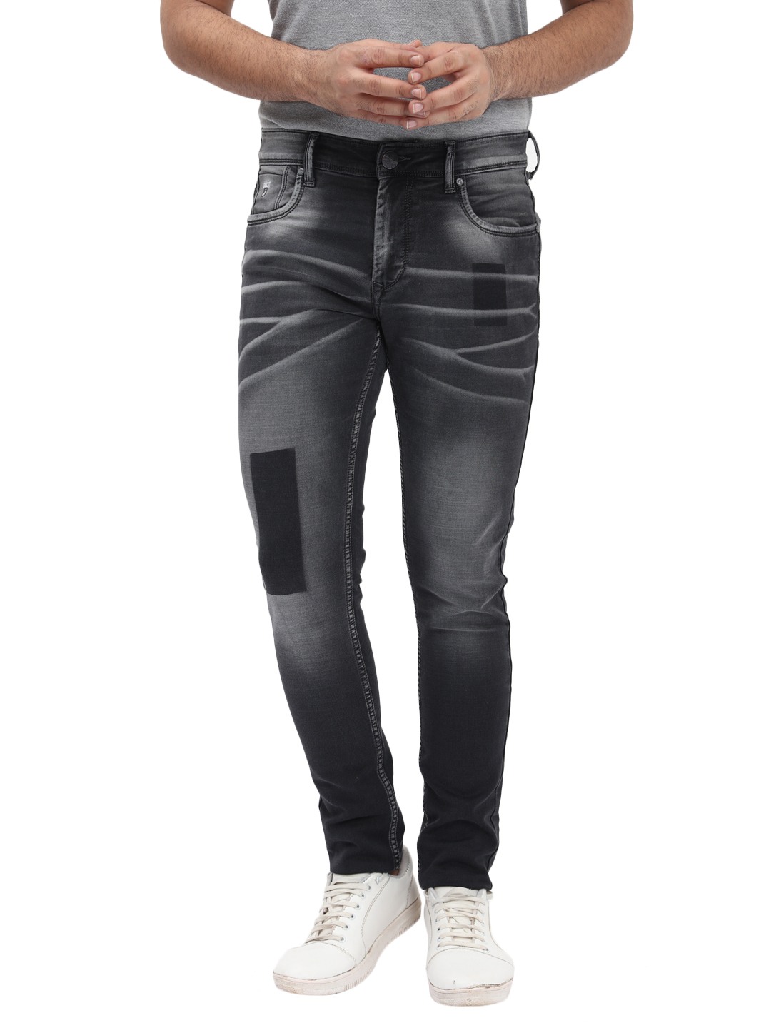 D'cot by Donear Men's Black Cotton Jeans