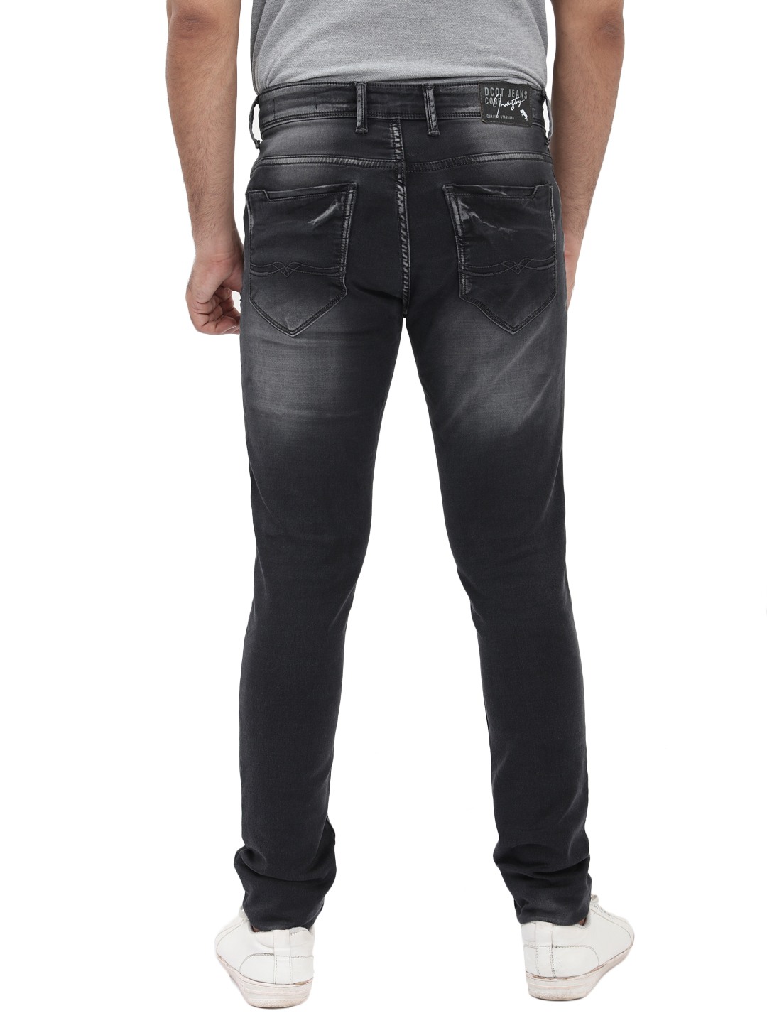 D'cot by Donear Men's Black Cotton Jeans