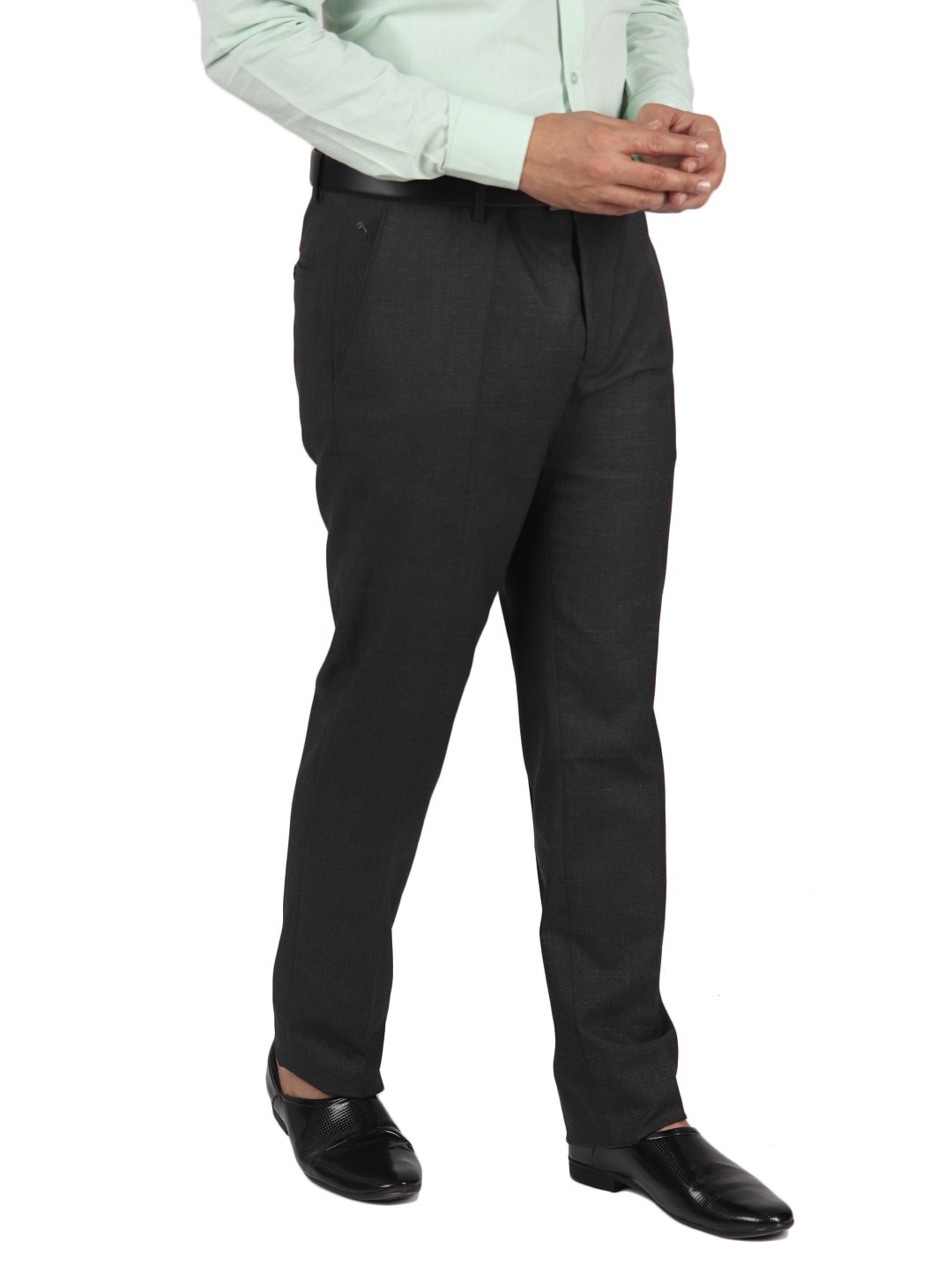 D'cot by Donear Men's Grey Lycra Trousers