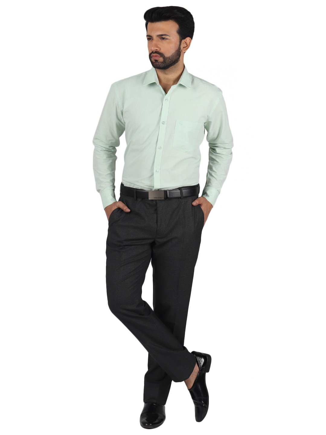 D'cot by Donear Men's Grey Lycra Trousers