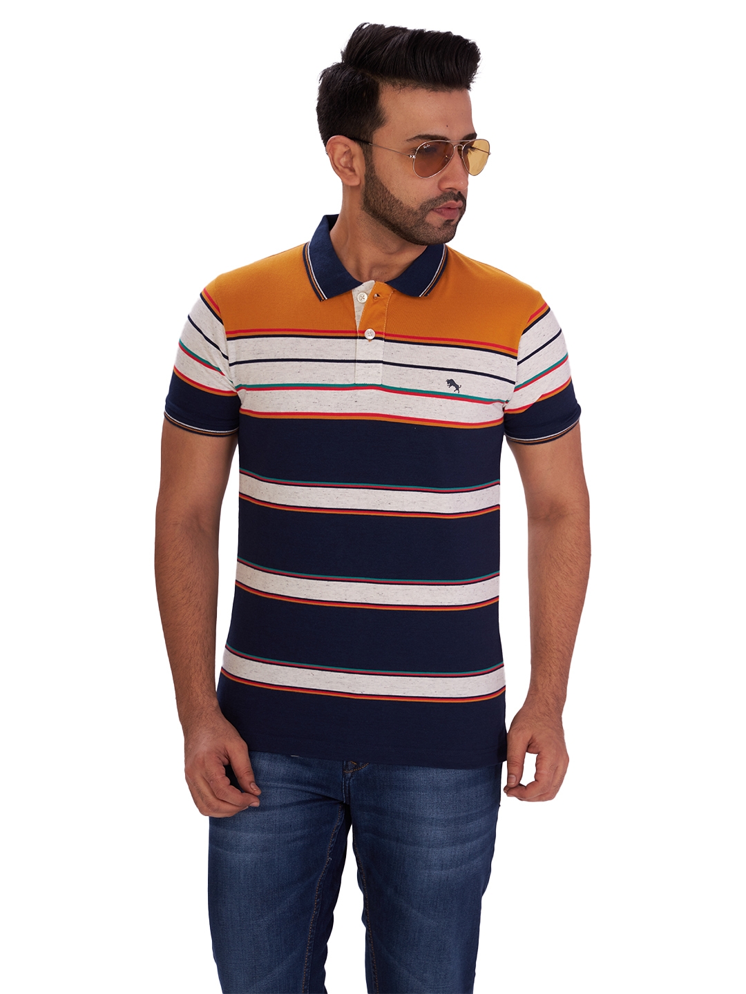 D'cot by Donear | D'cot by Donear Men's Multi Polycotton T-Shirts 0
