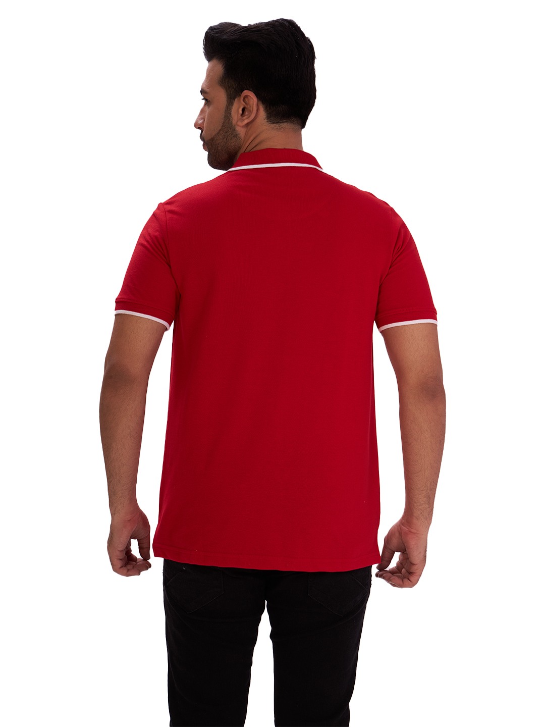 D'cot by Donear Men's Red Cotton T-Shirts