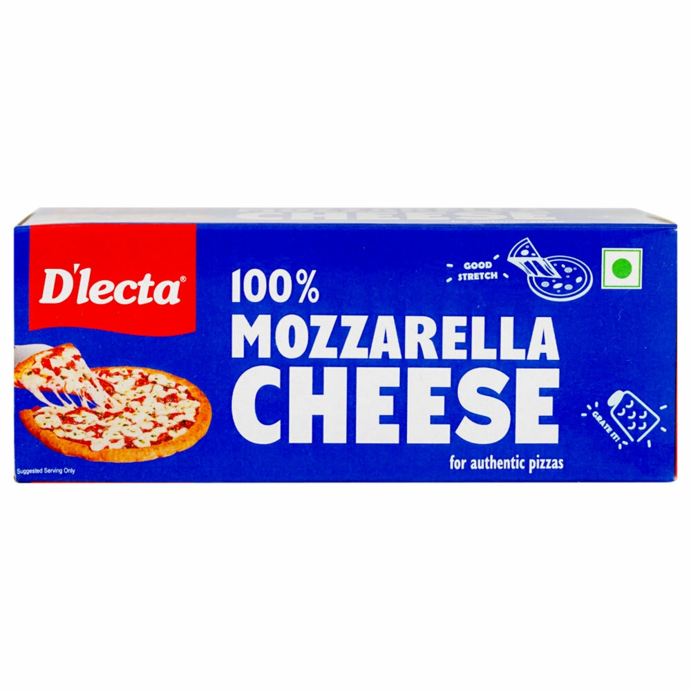 D'lecta Mozzarella Block Cheese 200 G (Carton)