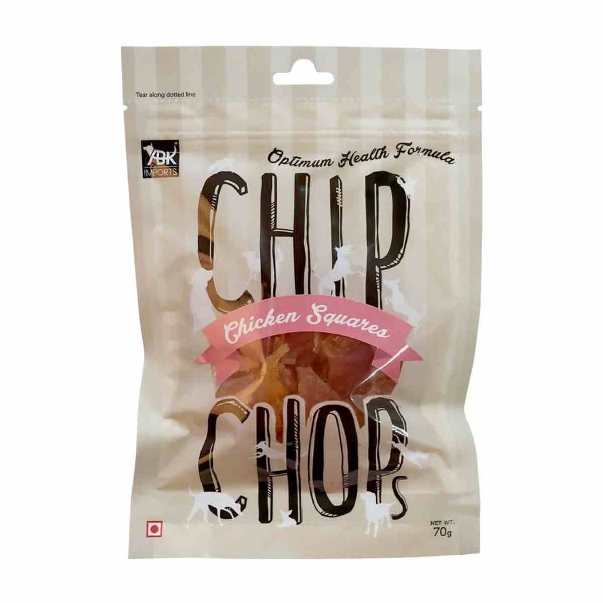 Chip Chops Chicken Squares Dog Treat - 70gm