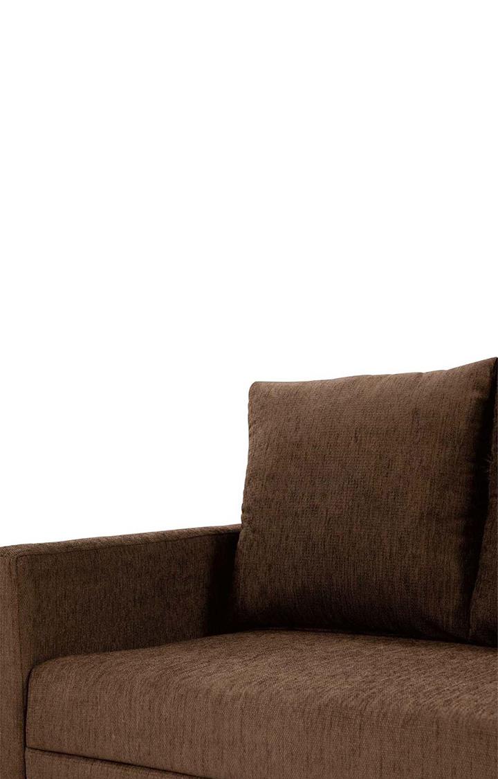 neudot Saya RHS Sectional Sofa for Living Room |6 Person Sofa| Premium Fabric with Cushioned Armrest | 12 Months Warranty| Solid Wood Frame| 6 Seater in Saya Brown Color DIY(Do-It-Yourself)