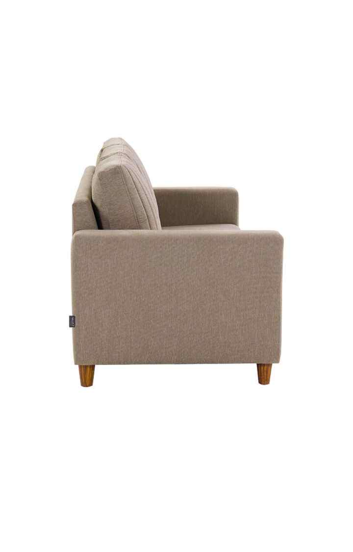 neudot Roman Sofa for Living Room |3 Persons Sofa|Premium Fabric with Cushioned Armrest | Solid Wood Frame|3 Seater in Desert Brown Color