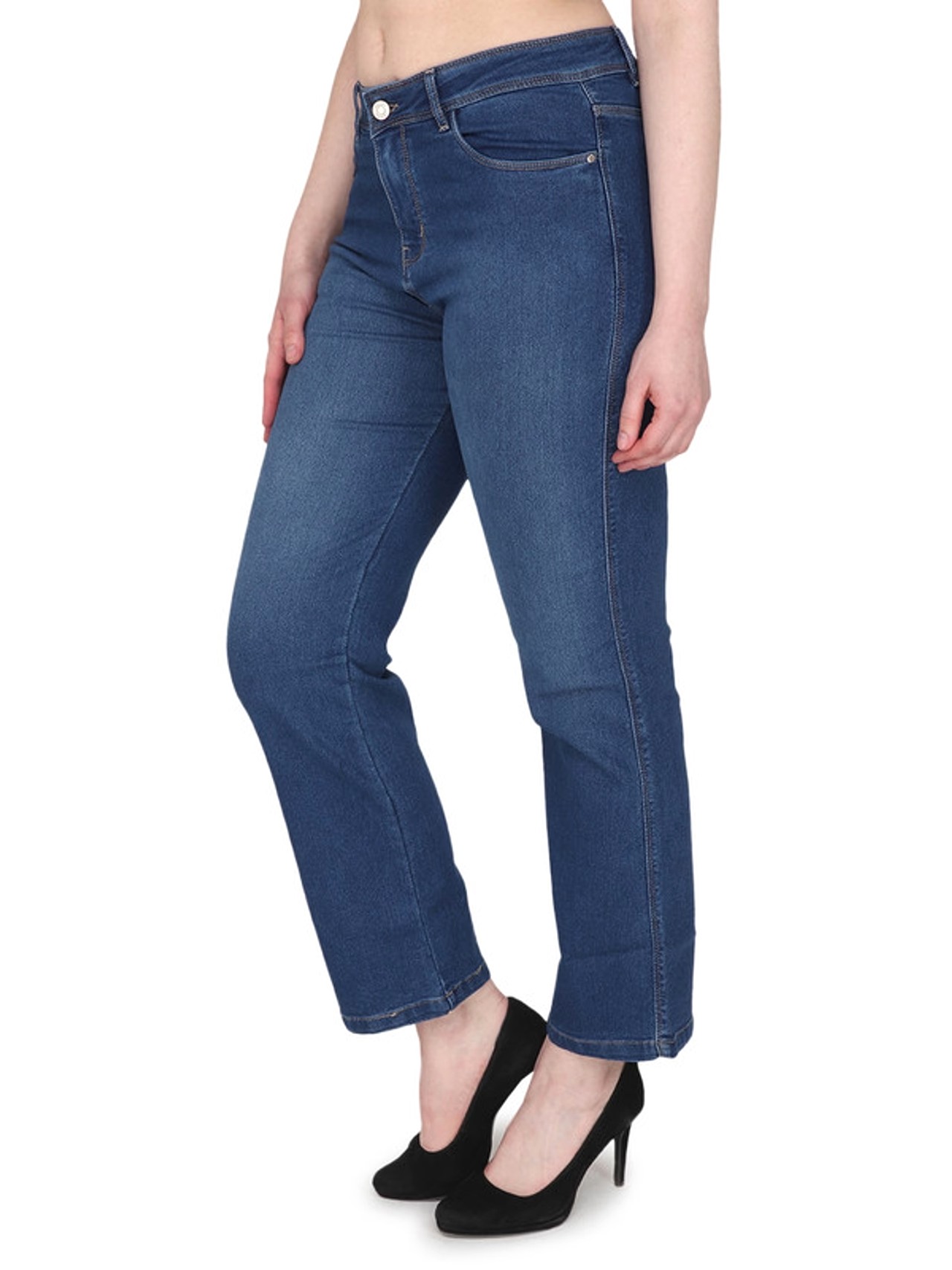 Albion By CnM Women Dark Blue Jeans