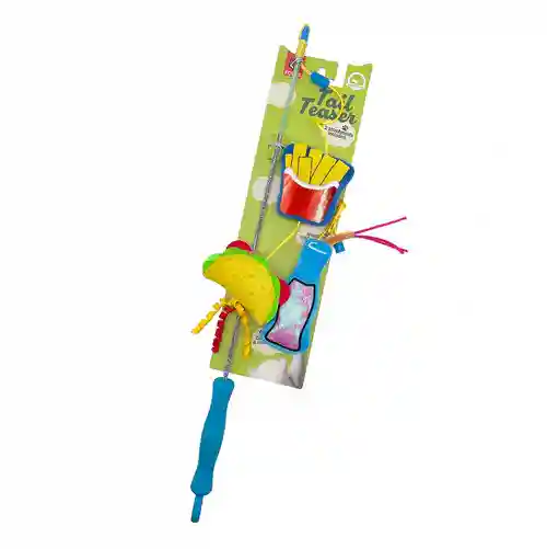 BarkButler Fofos Cat Wand Toy Replaceable Hungry Kittens