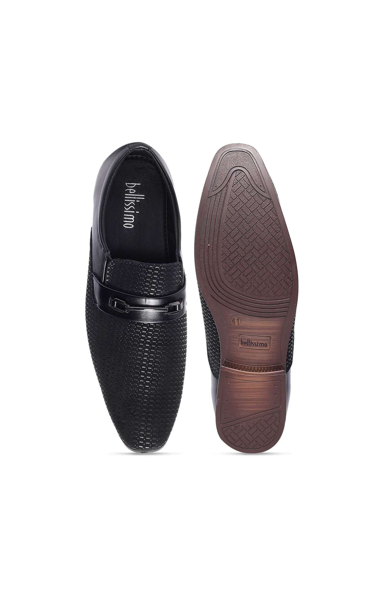 Men Black Party Casual Slip-Ons