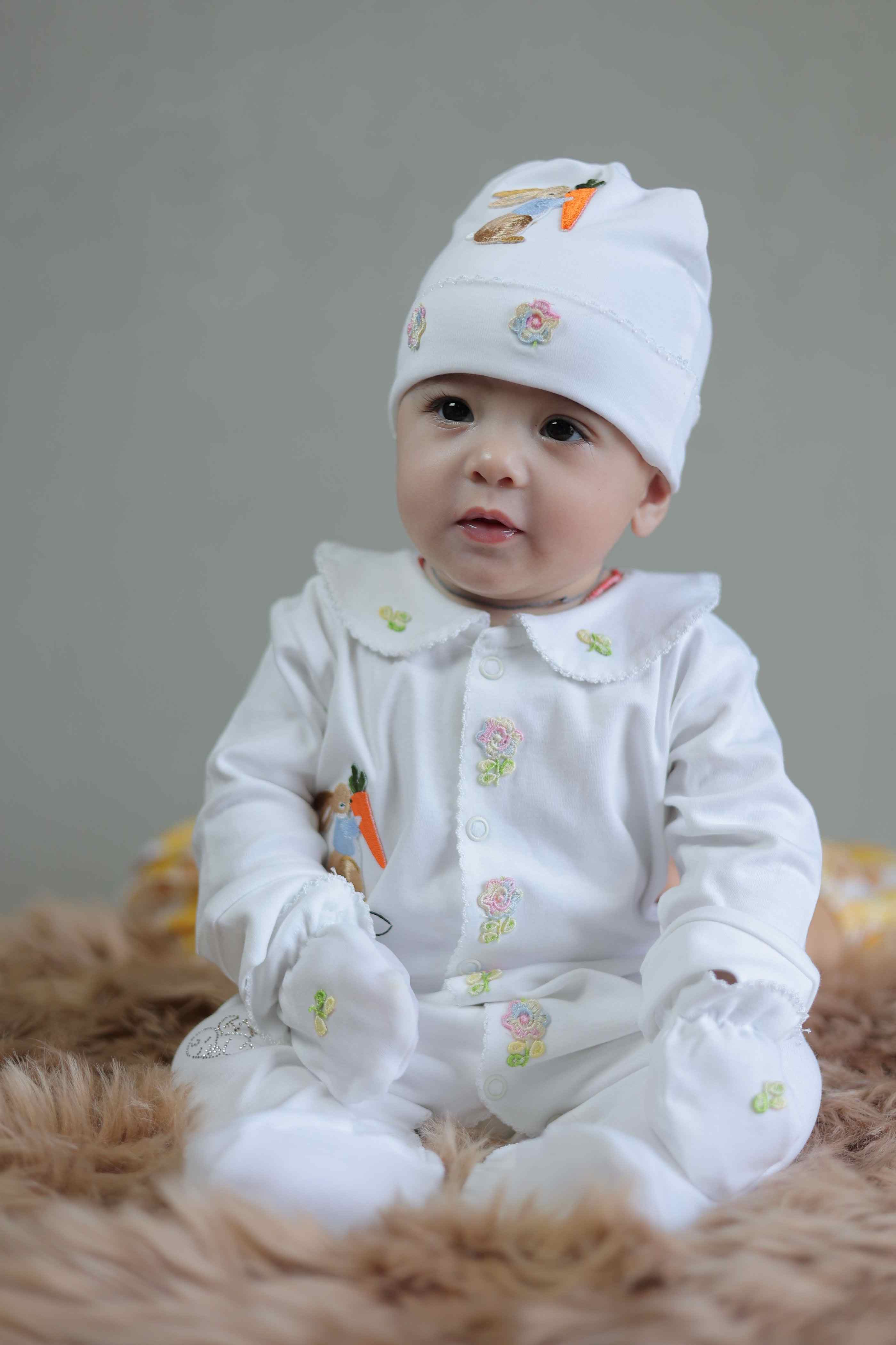 Snowflake Bunny Romper Set